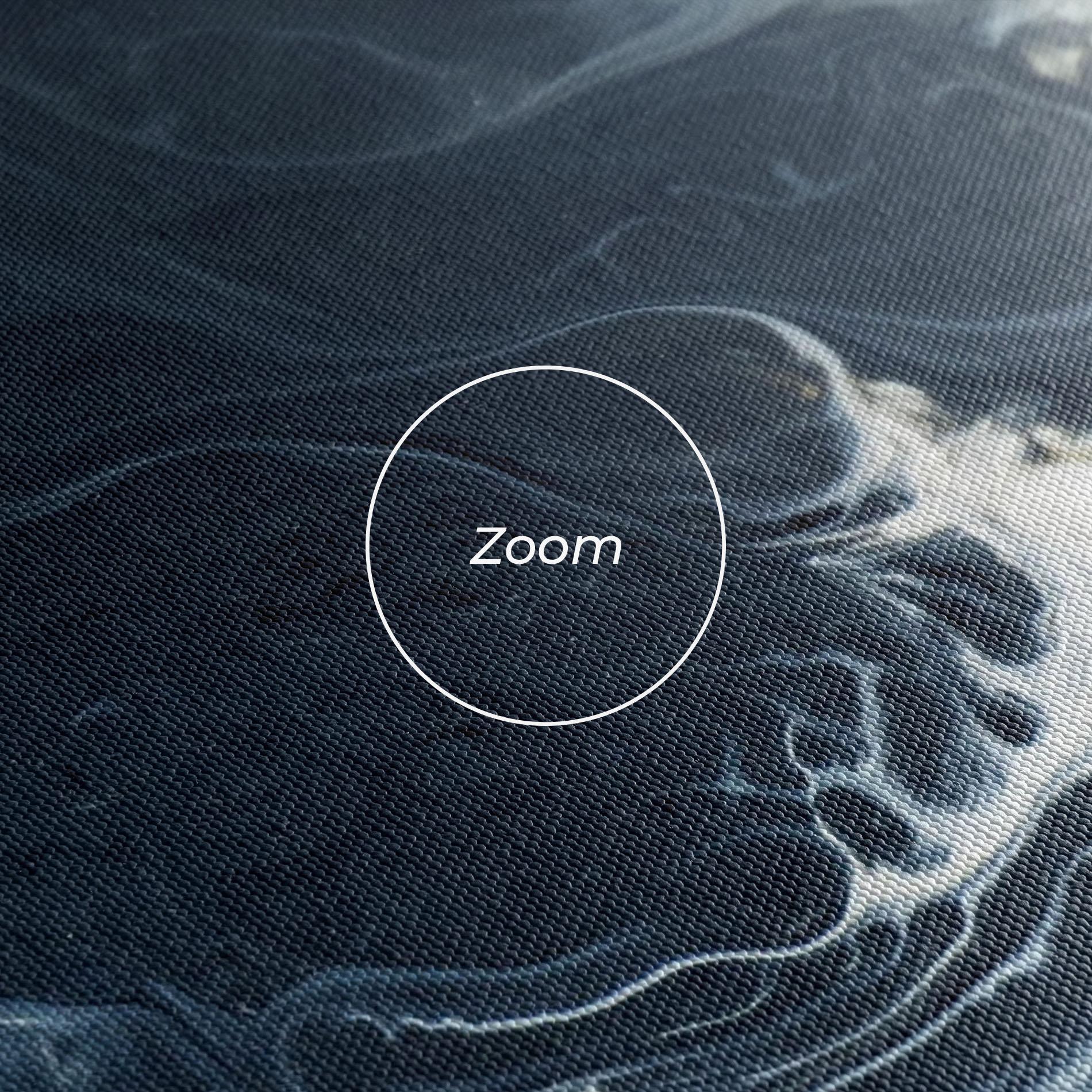 Leinwandbild Dark Blue Wave mockup 3