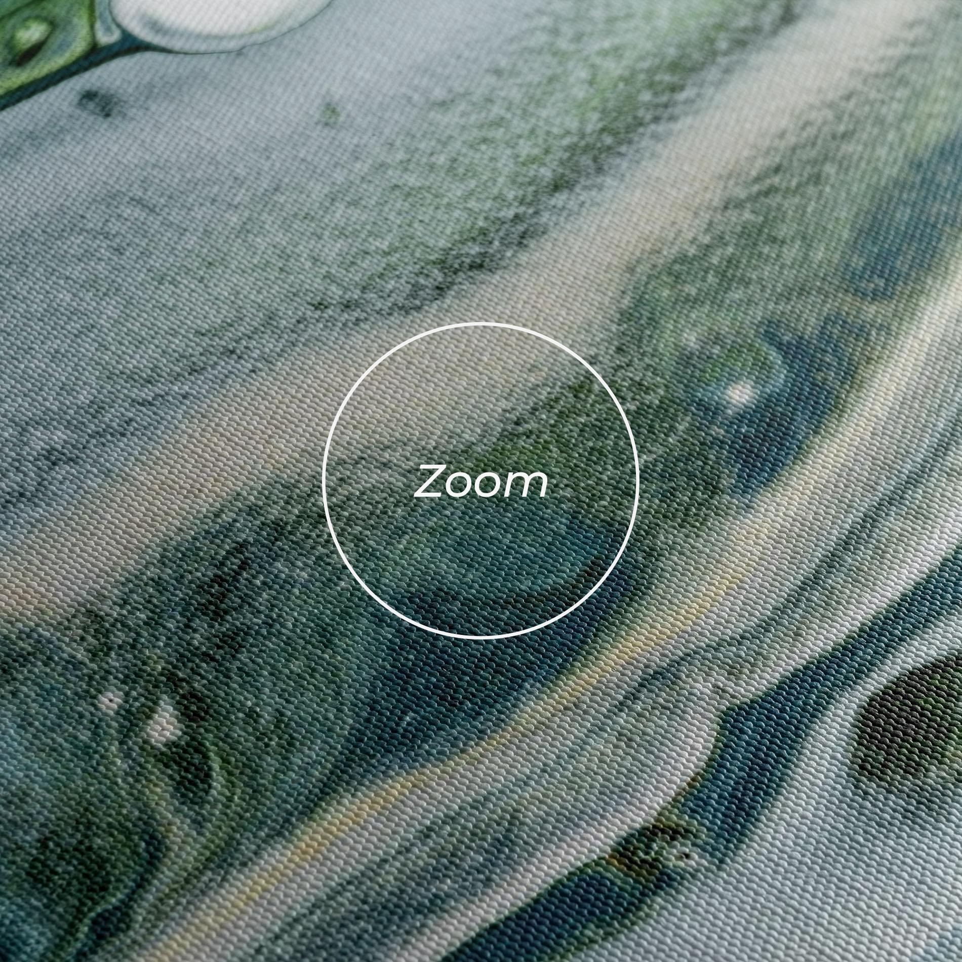 Leinwandbild Dark Green Liquid mockup 3