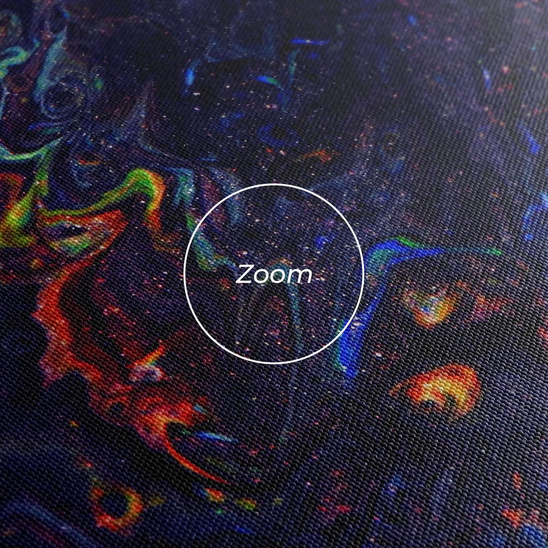 Leinwandbild Dark Purple Texture mockup 3