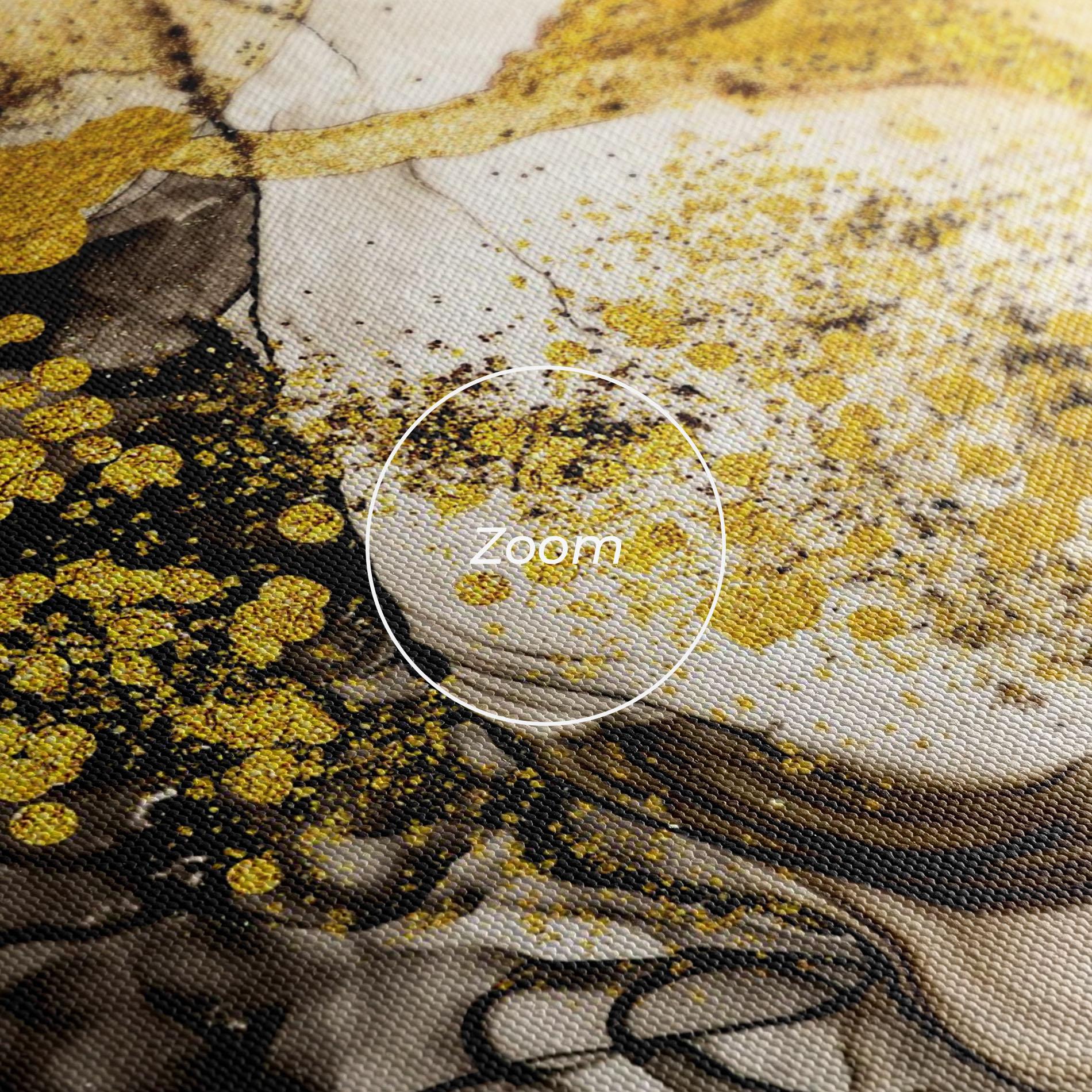 Leinwandbild Golden Sand mockup 3