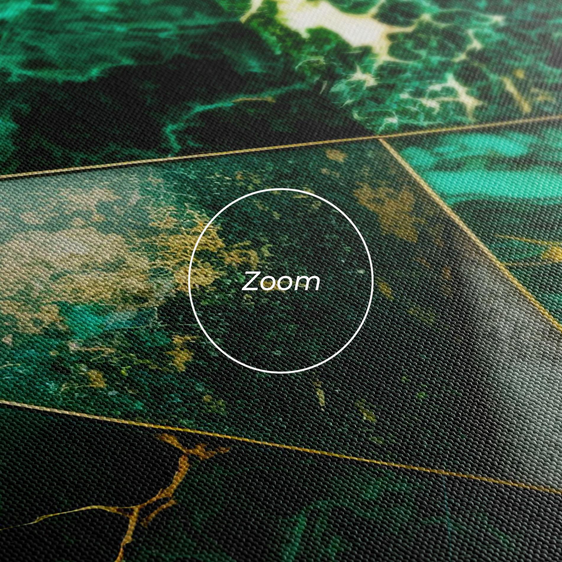 Leinwandbild Green Marble mockup 3