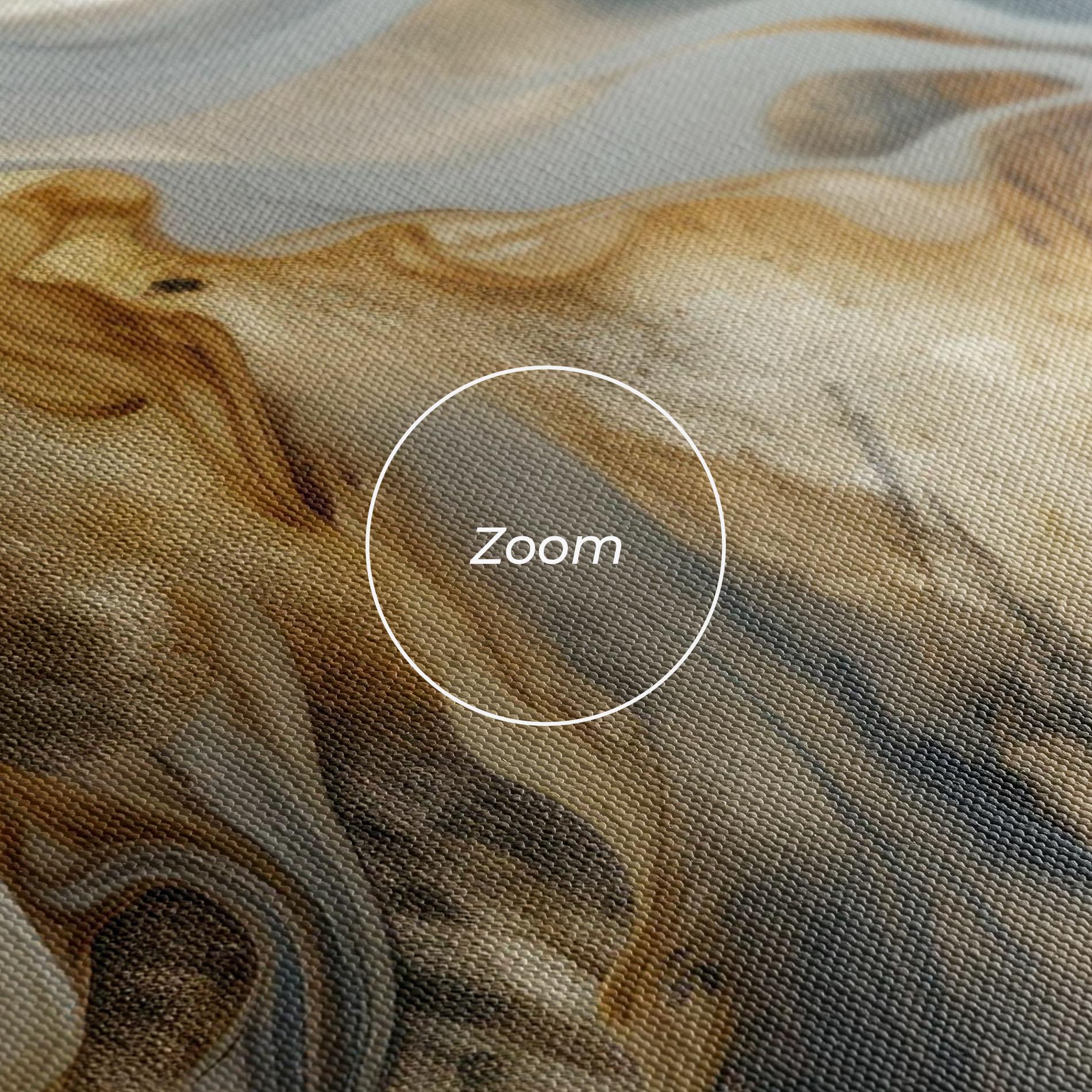 Leinwandbild Grey Gold Liquid Marble mockup 3