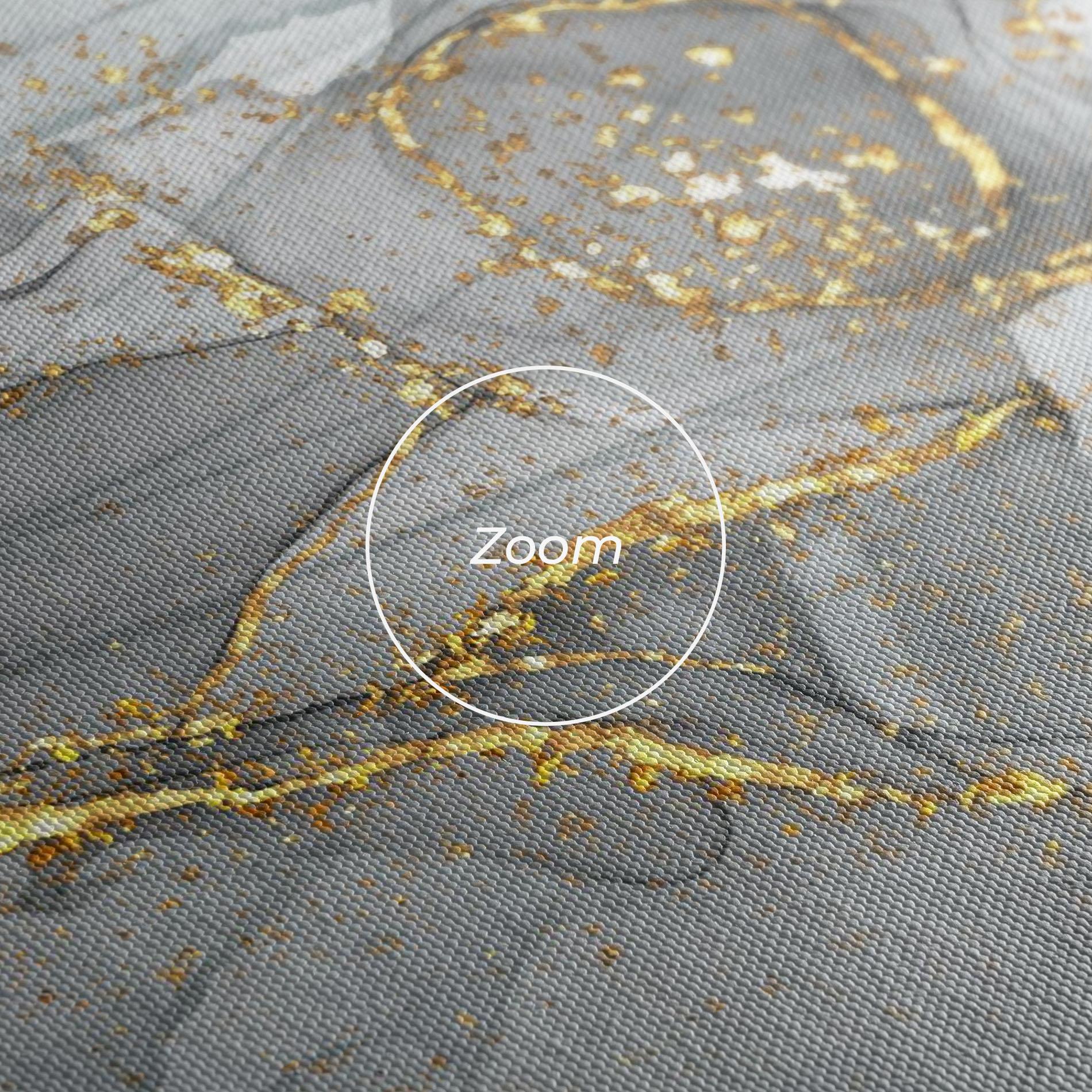 Leinwandbild White Ink Marble mockup 3