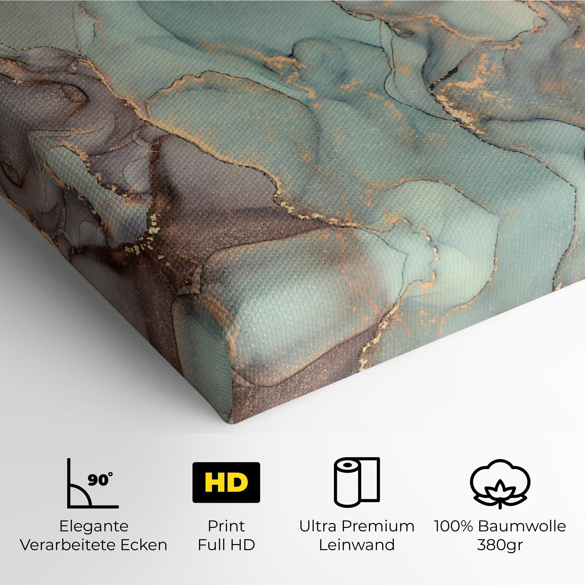 Abstract Turquoise Marble mockup 4