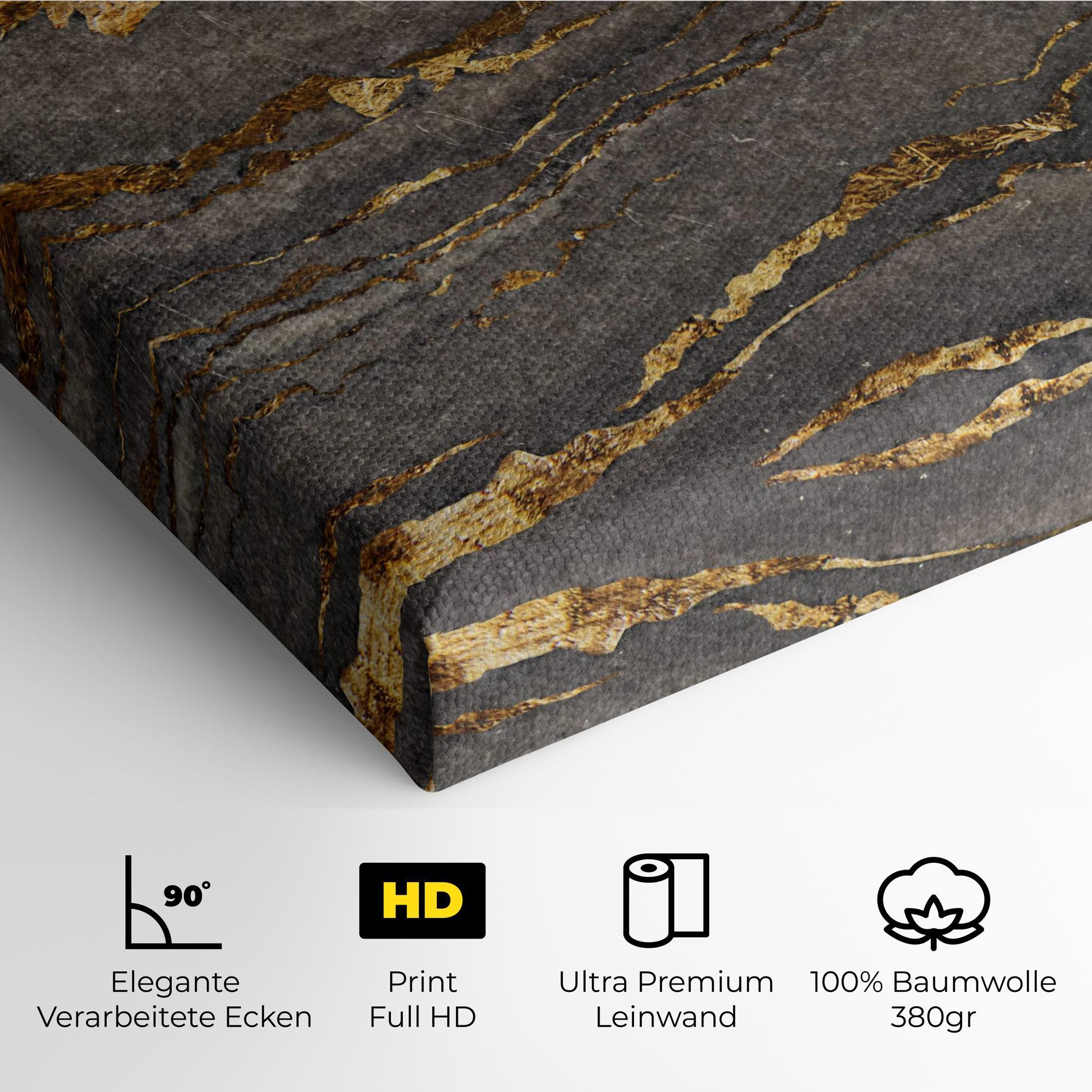 Leinwandbild Dark Colden Grey mockup 4