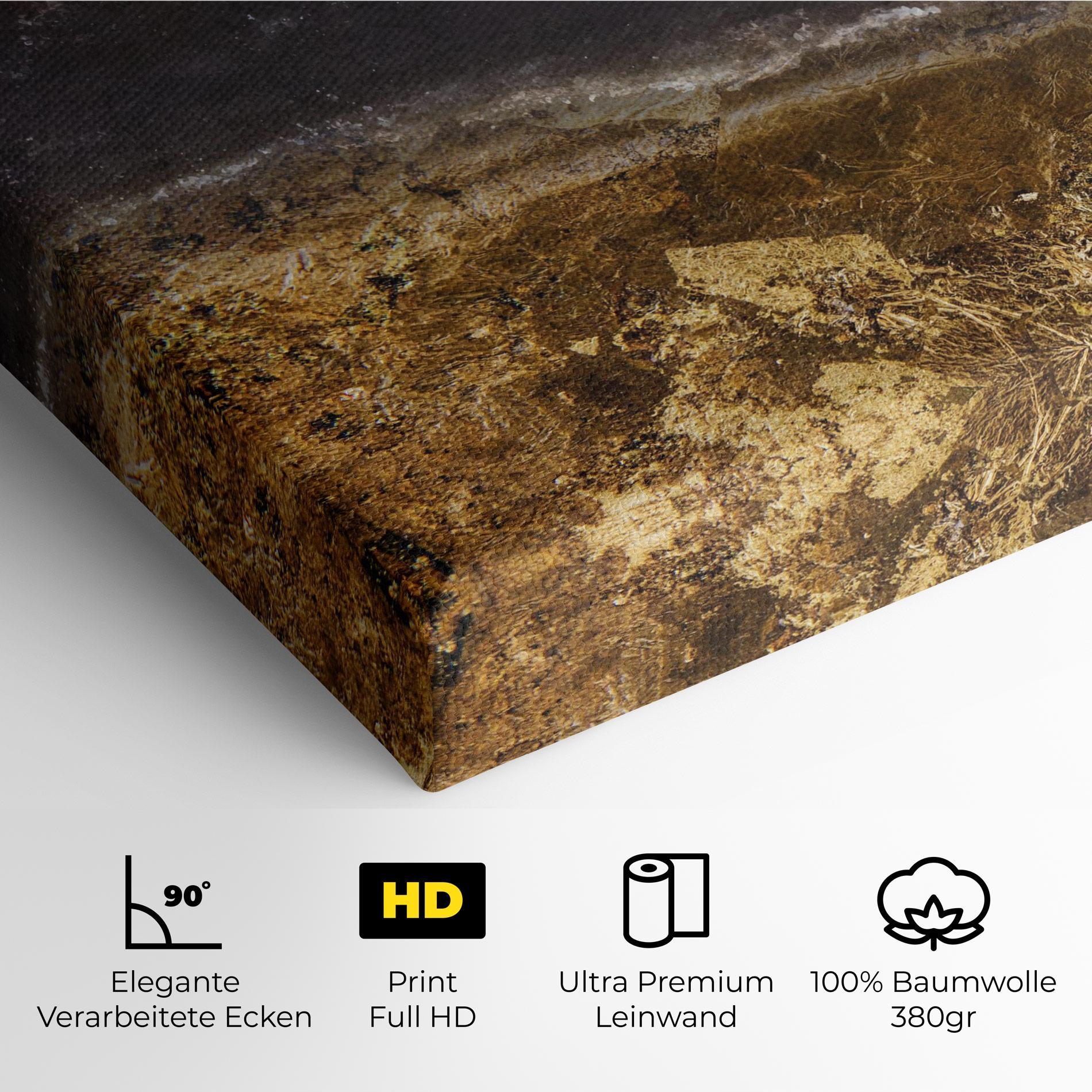 Leinwandbild Gold Dark Grey mockup 4