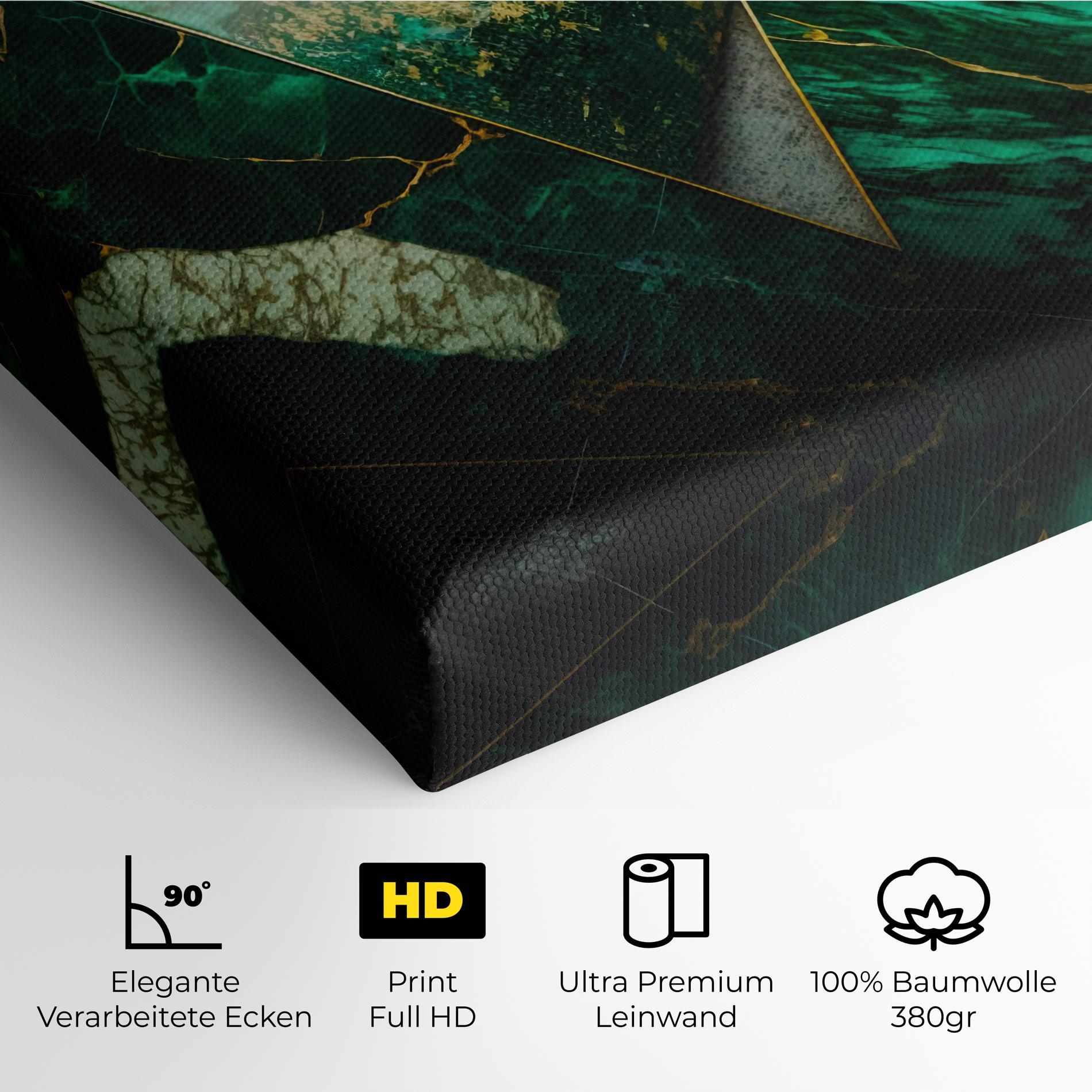Leinwandbild Green Marble mockup 4