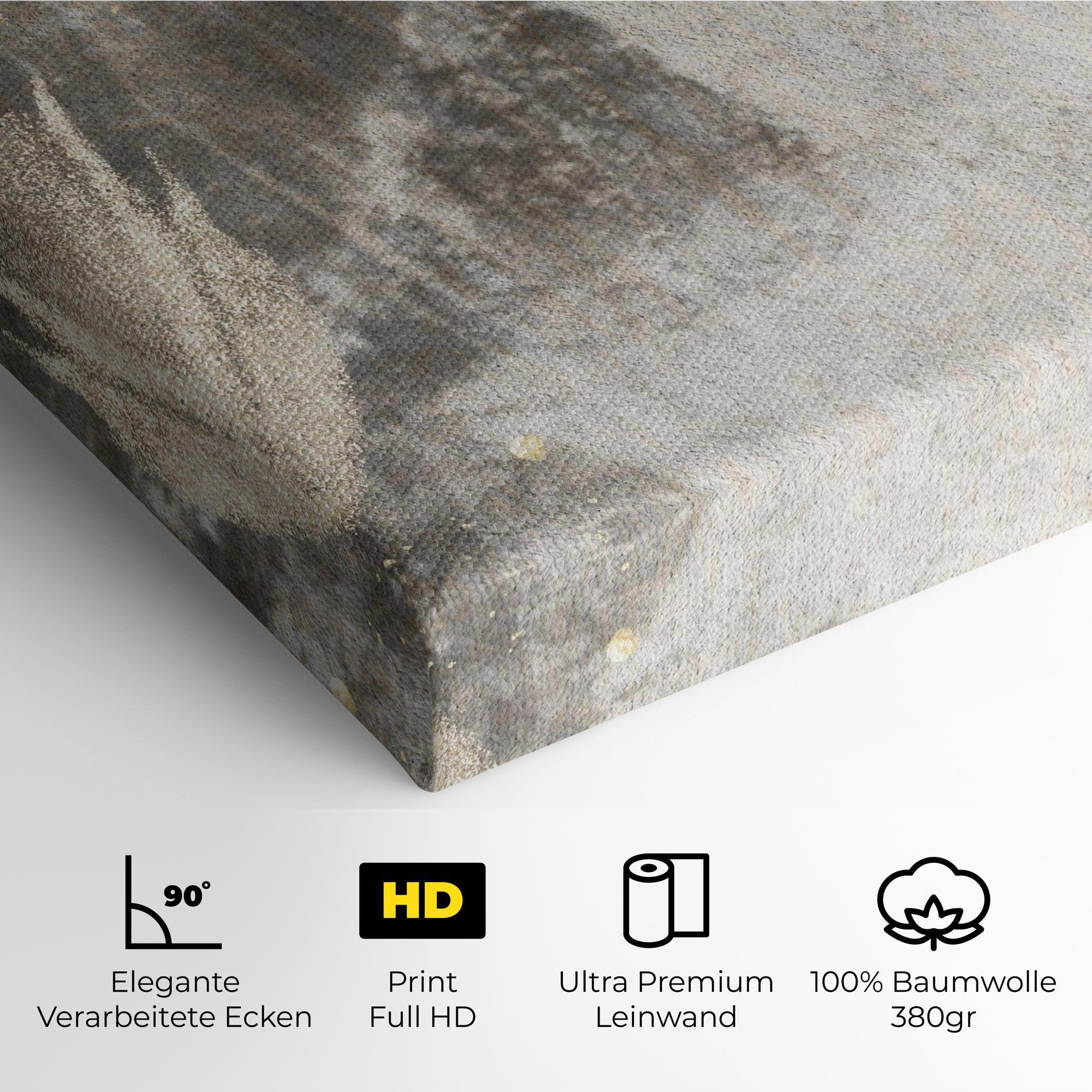 Leinwandbild Light Cream Marble mockup 4