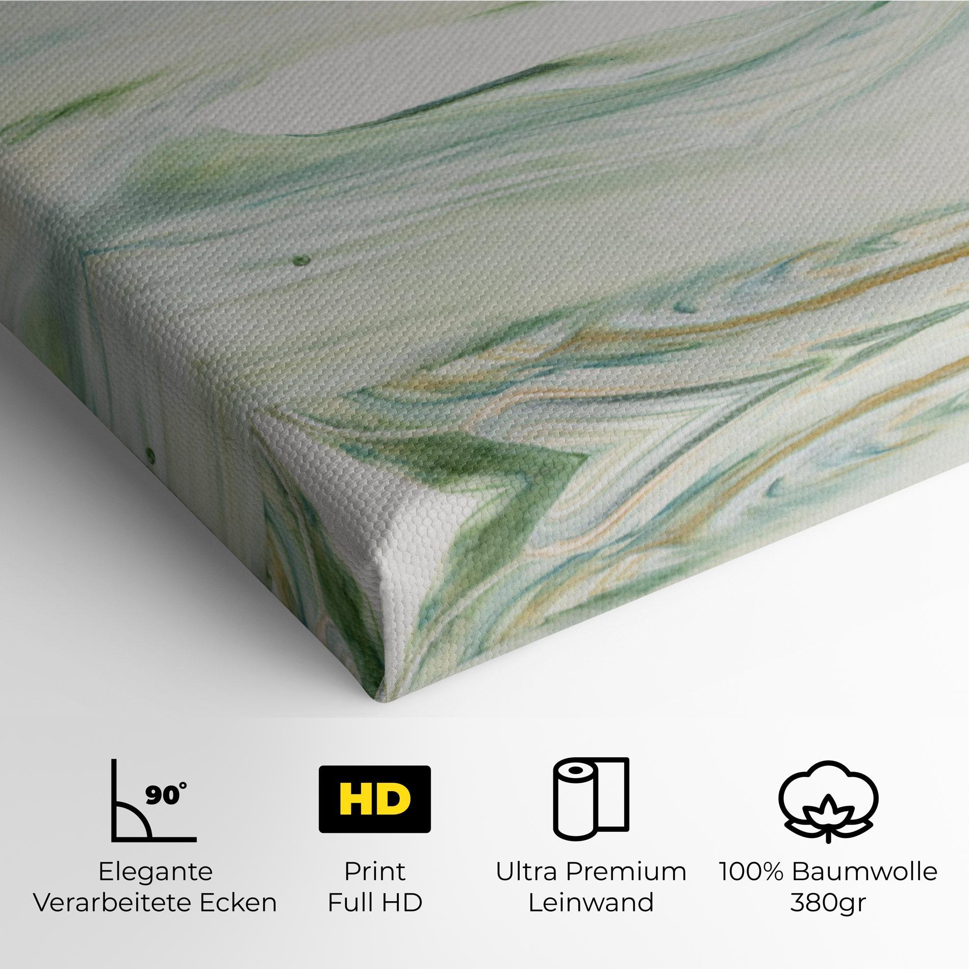 Leinwandbild Light Green Painting mockup 4