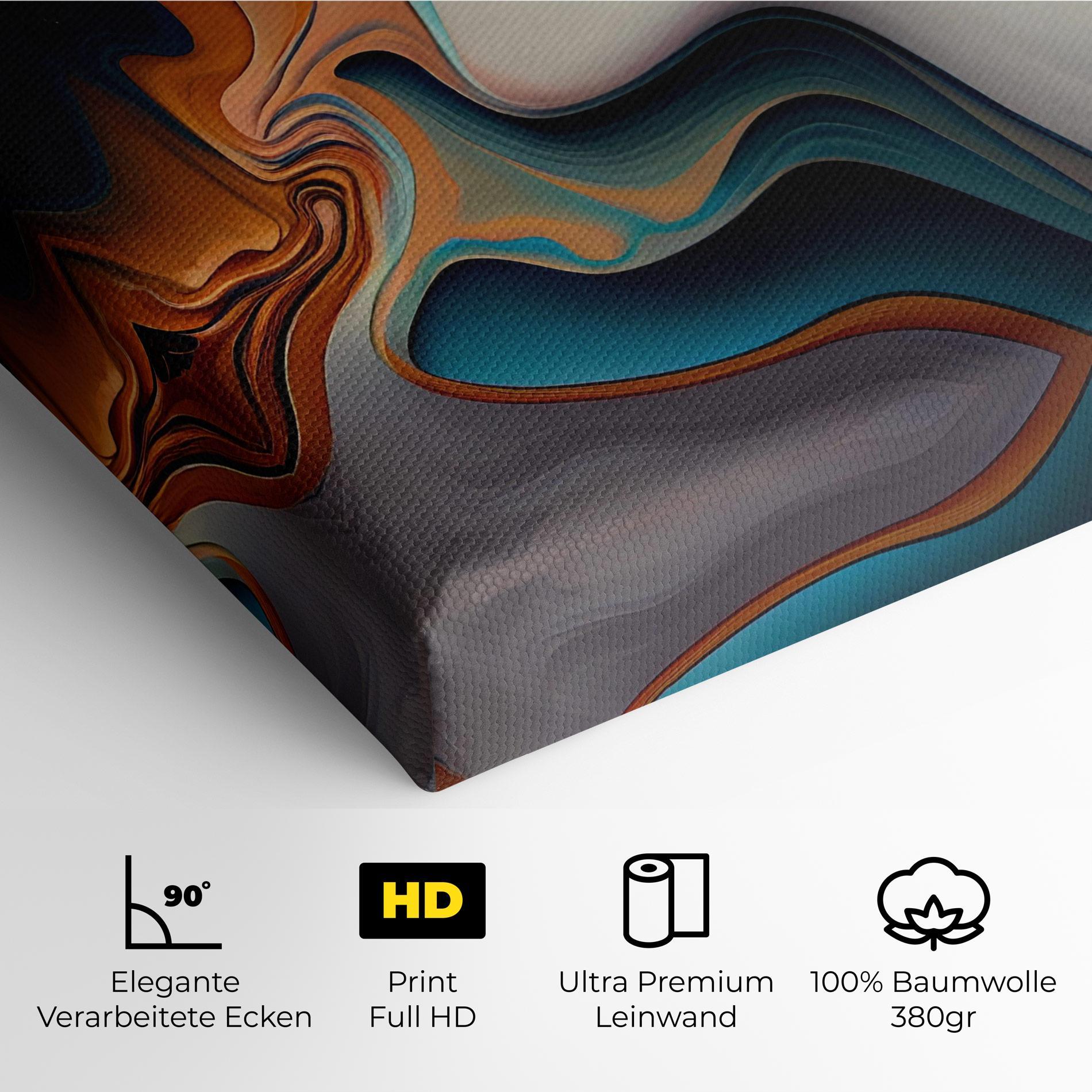 Leinwandbild Mixed Colors Marble mockup 4