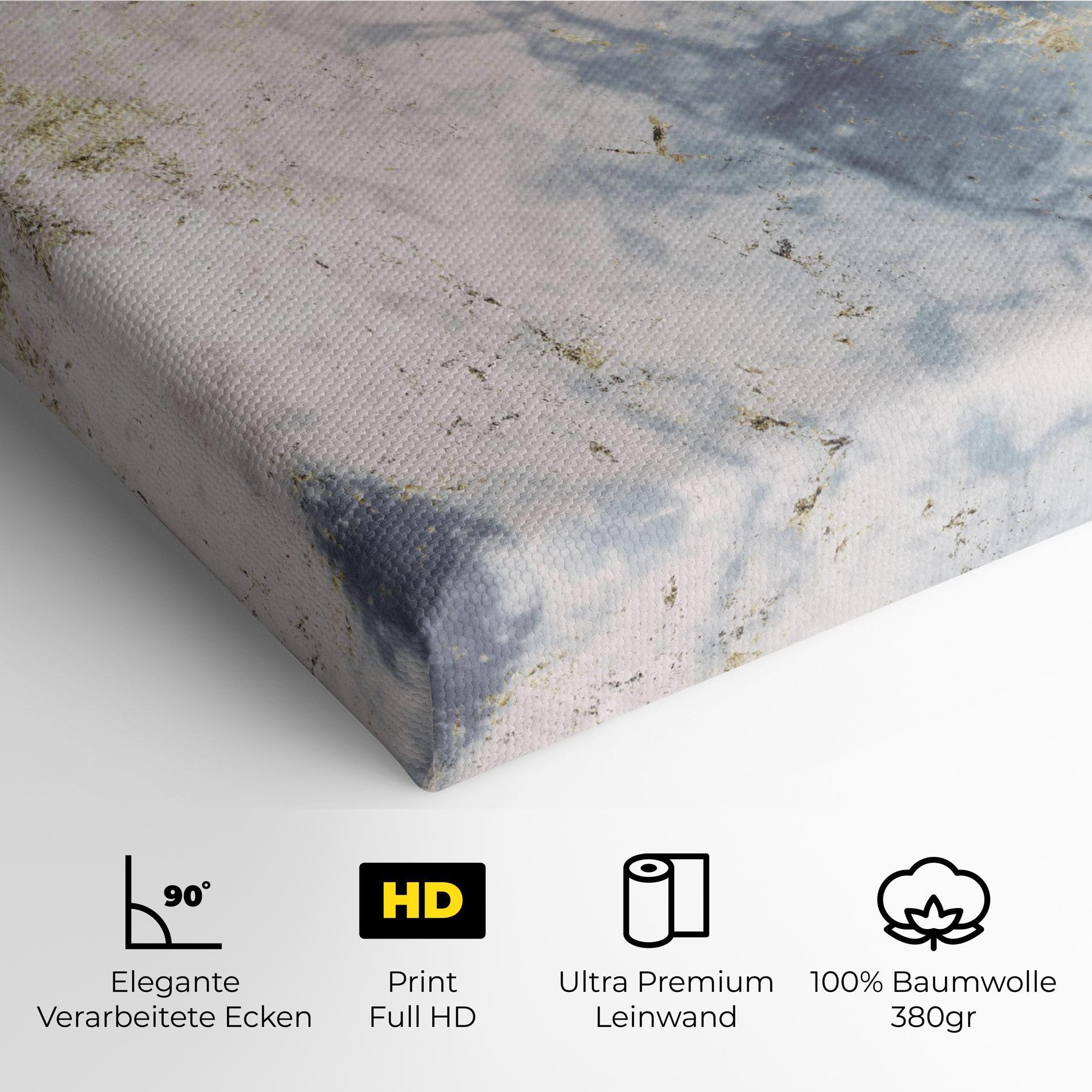 Leinwandbild Pink Blue Marble mockup 4