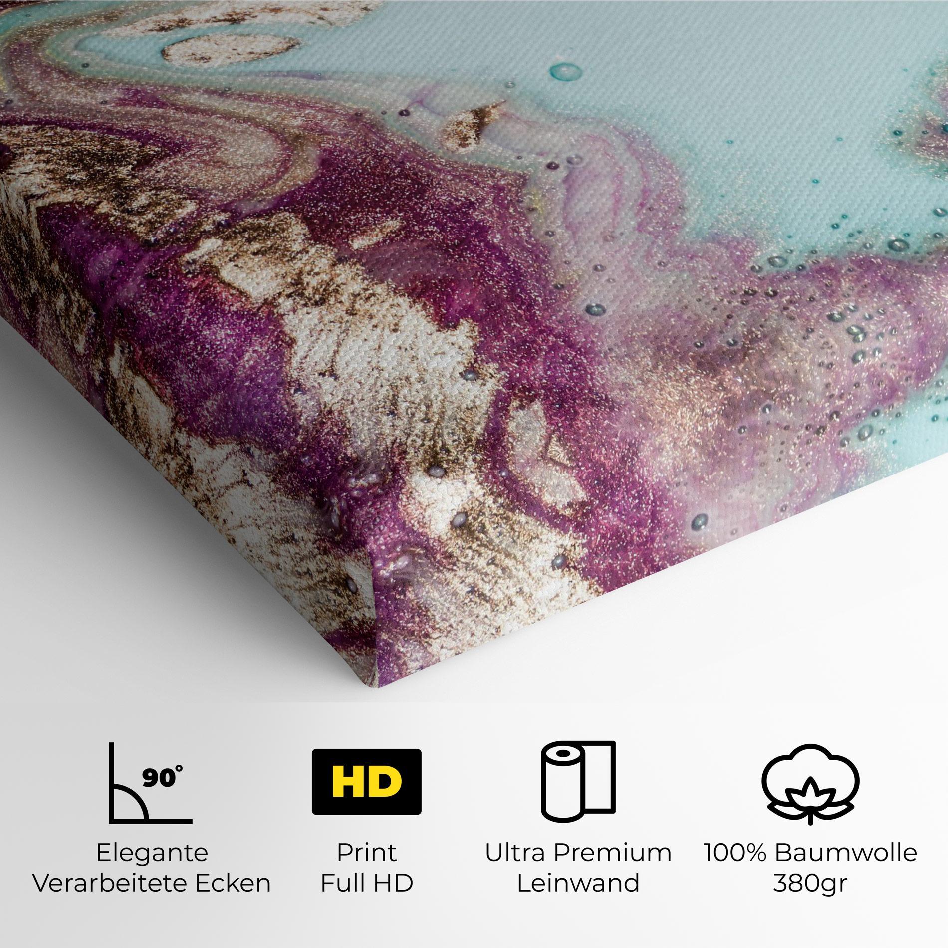 Leinwandbild Pink Marble Shades mockup 4