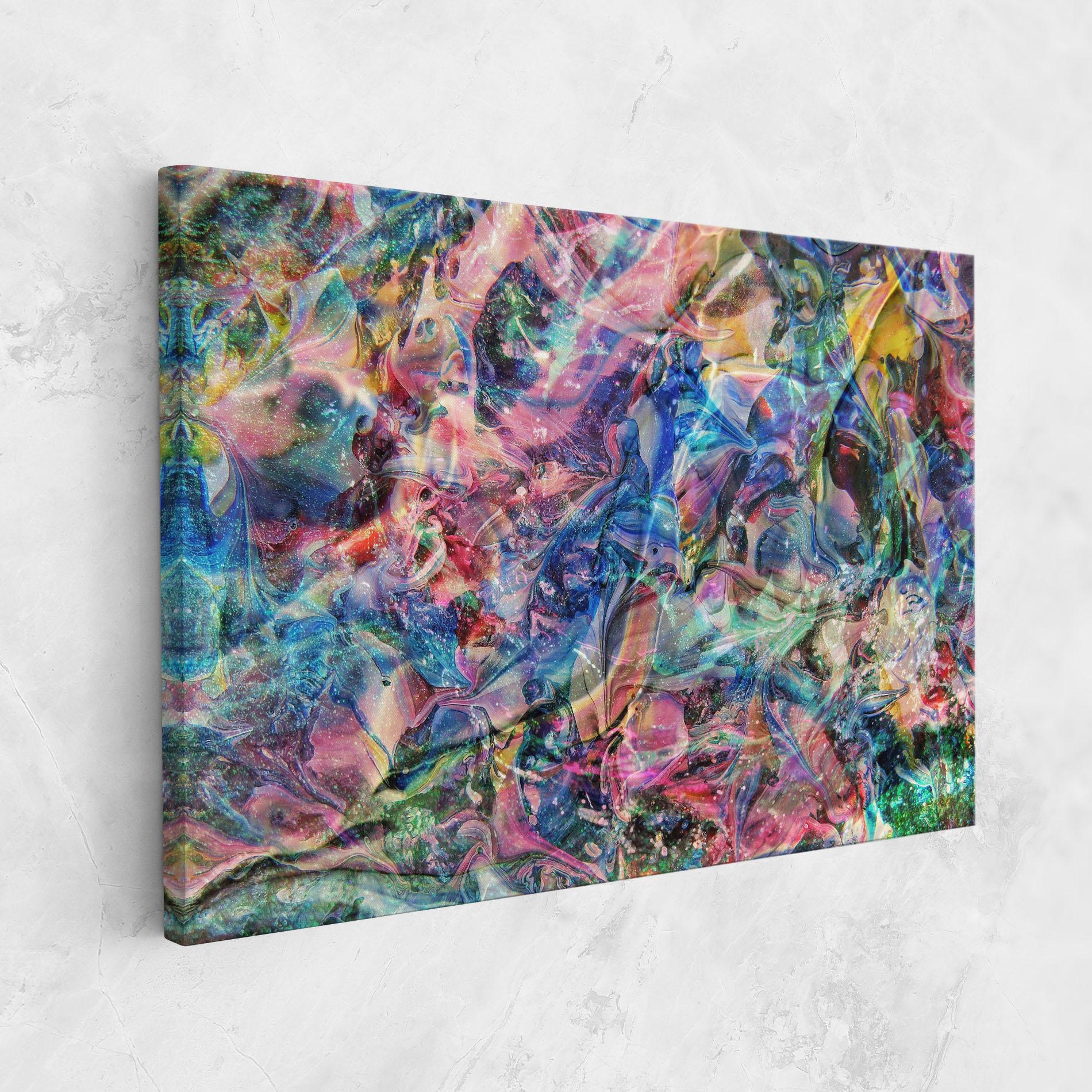 Leinwandbild Abstract Colourful Glass mockup 1
