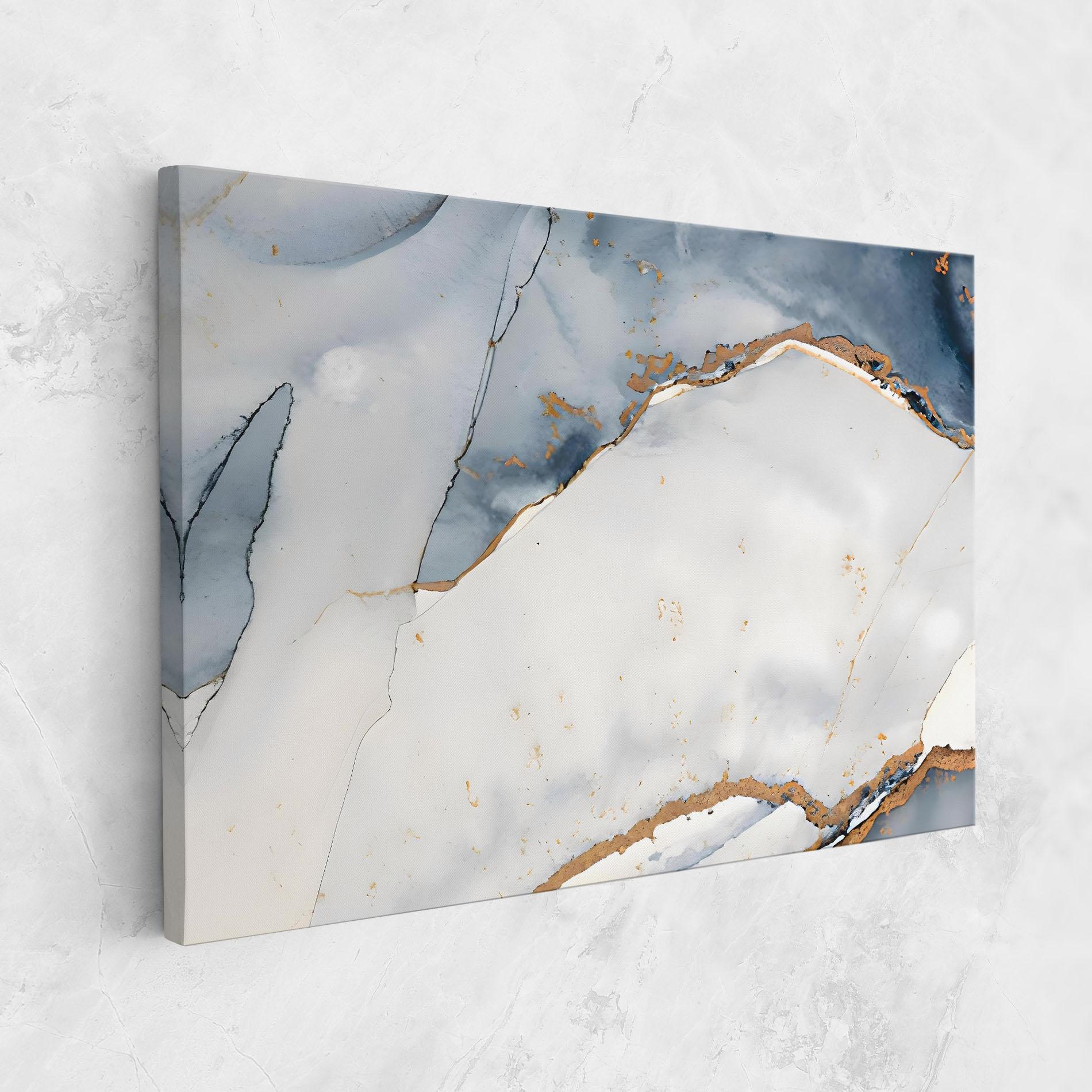 Leinwandbild Blue Watercolor mockup 1