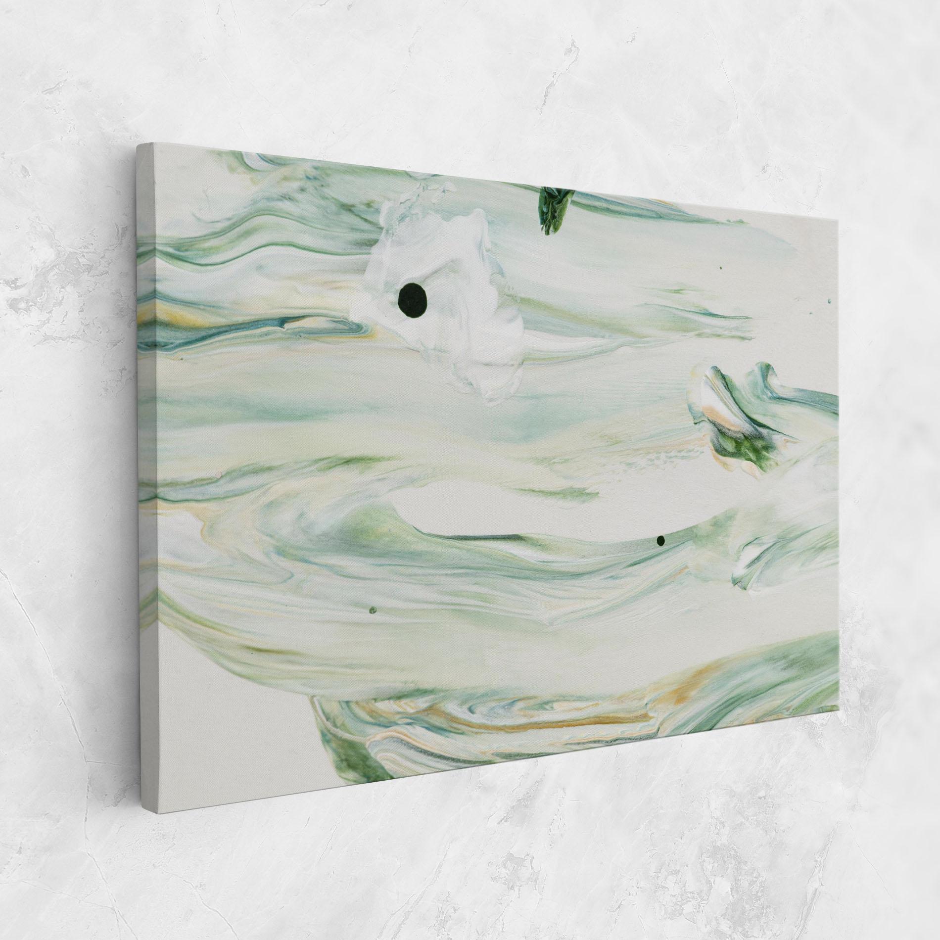 Leinwandbild Light Green Painting mockup 1