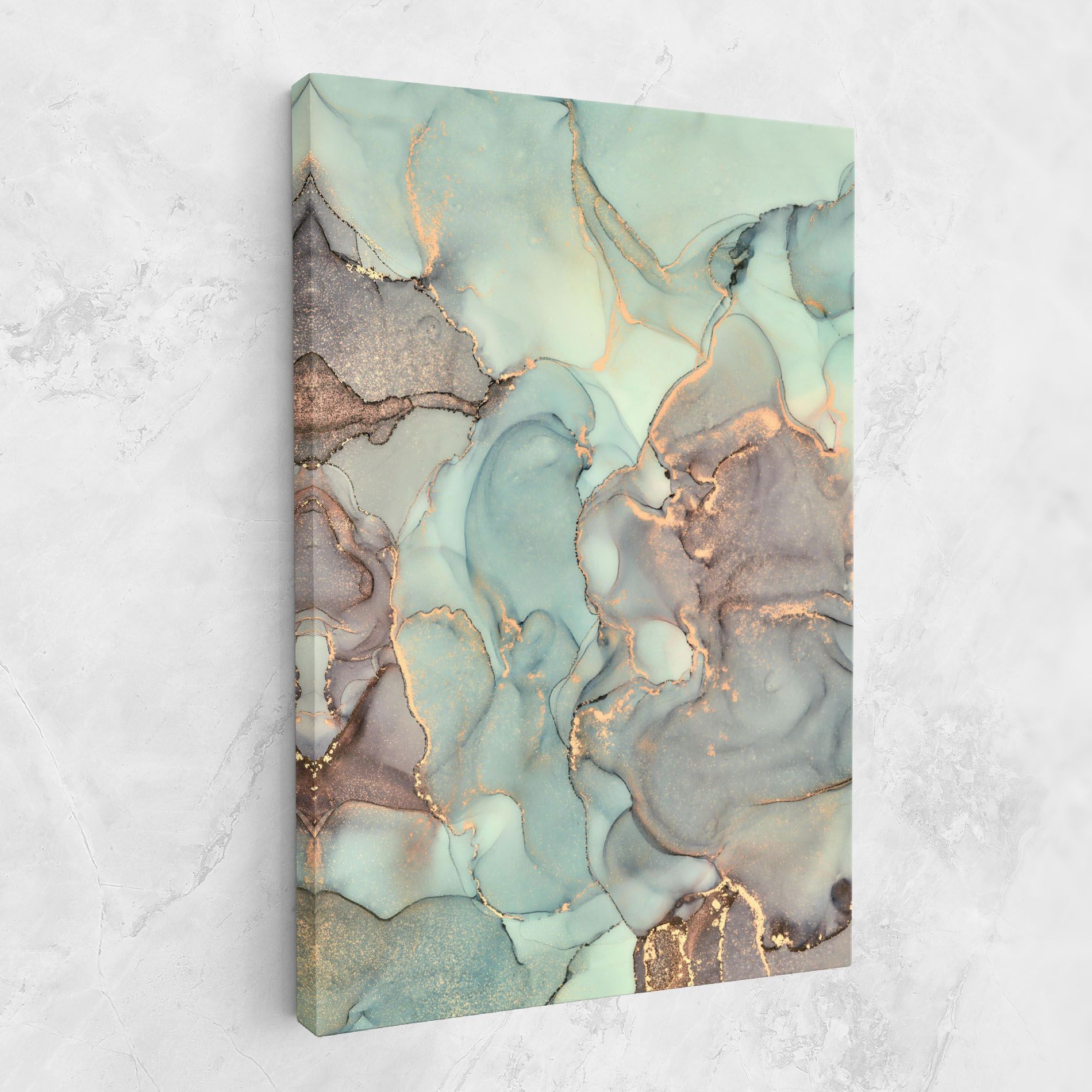 Abstract Turquoise Marble mockup 1