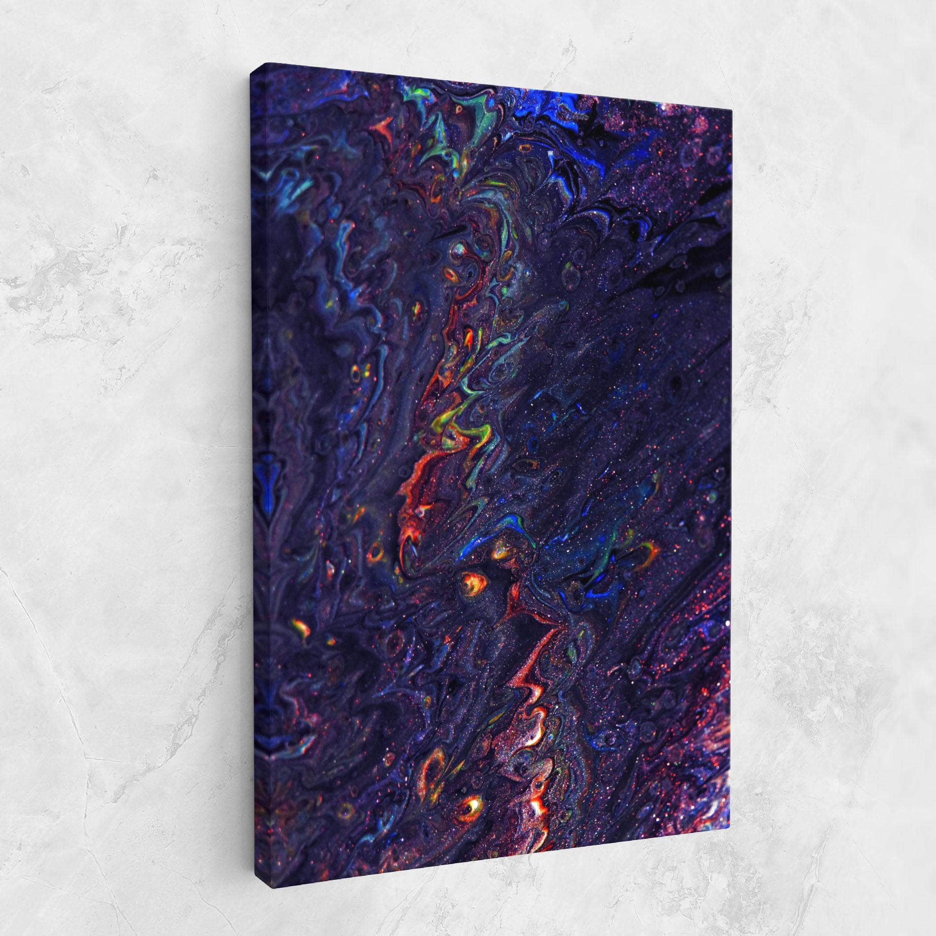 Leinwandbild Dark Purple Texture mockup 1