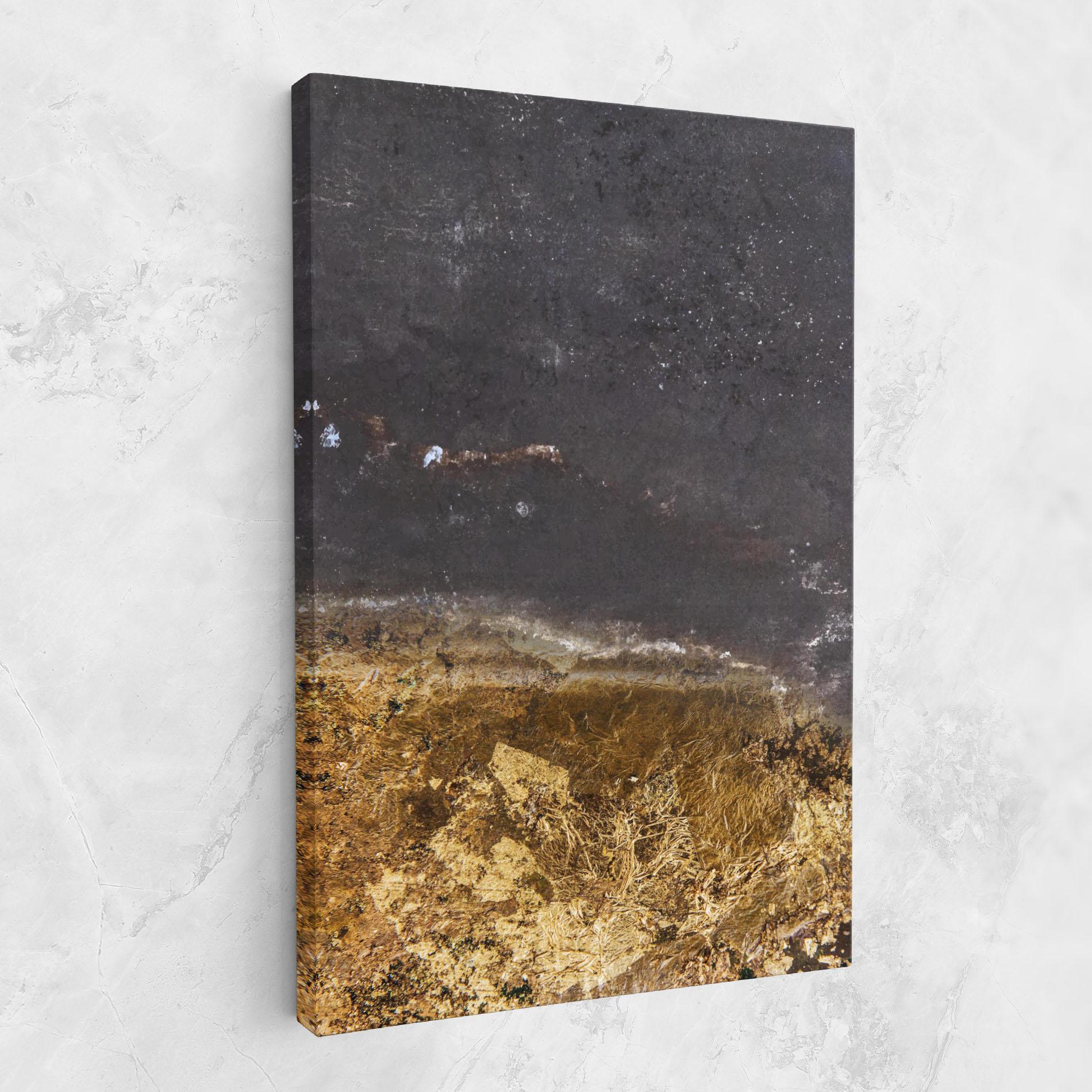 Leinwandbild Gold Dark Grey mockup 1
