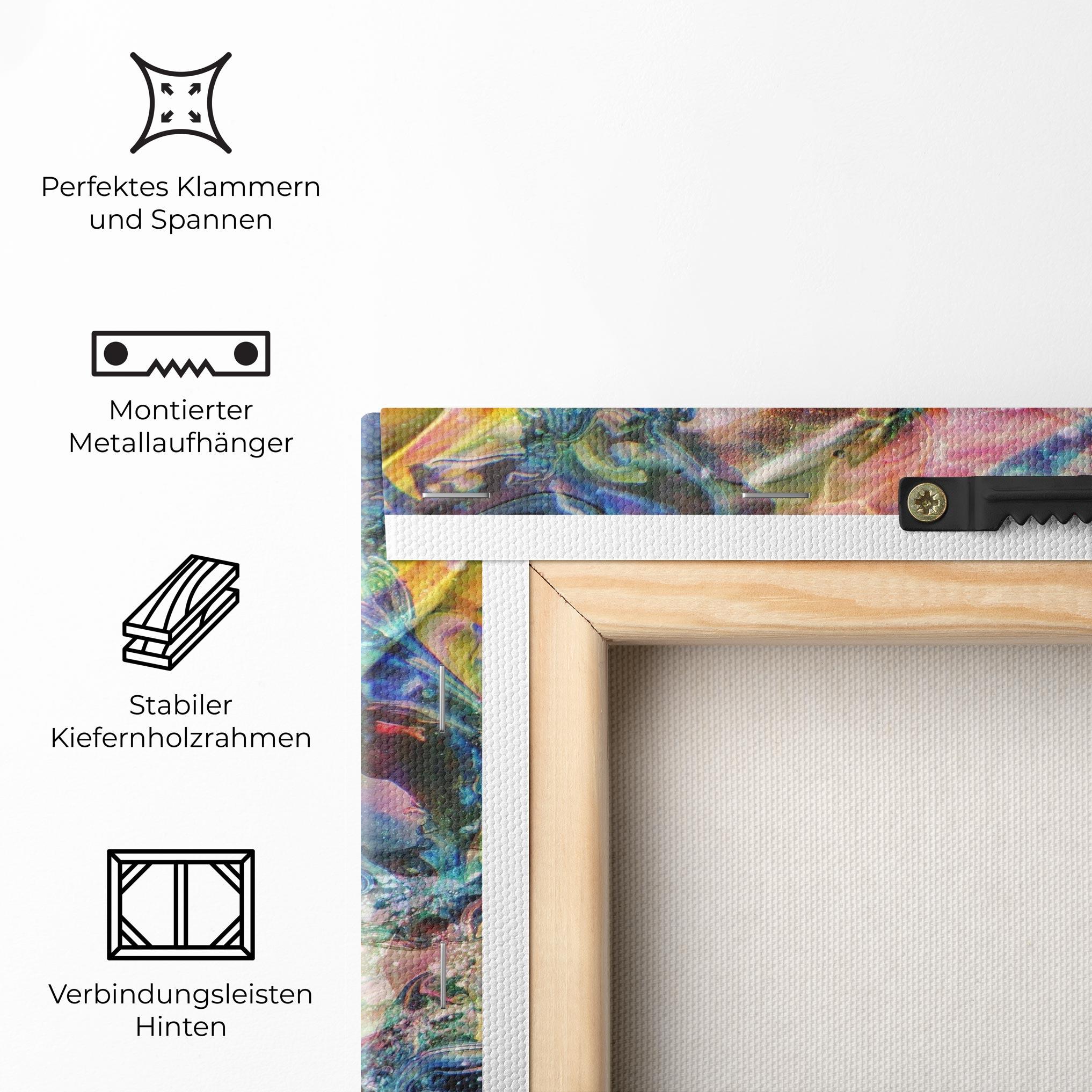 Leinwandbild Abstract Colourful Glass mockup 5