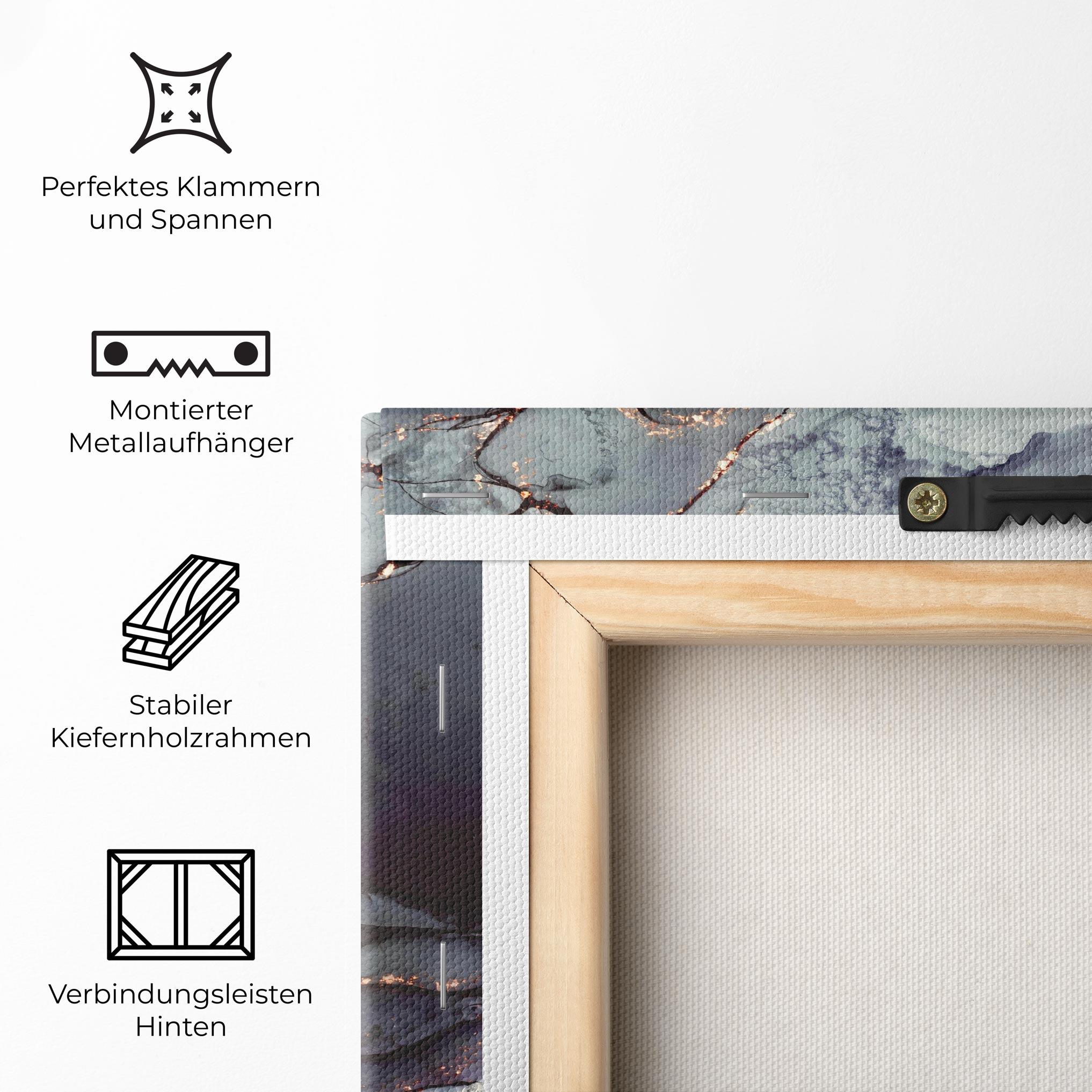 Leinwandbild Abstract Gold Path mockup 5