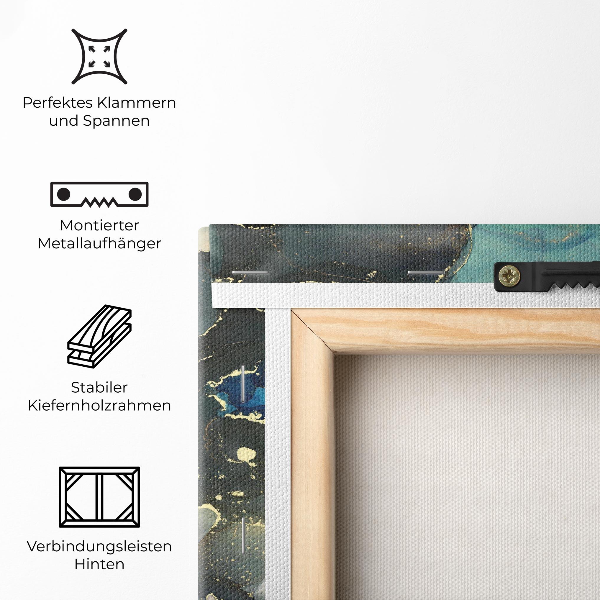 Leinwandbild Blue Marble mockup 5