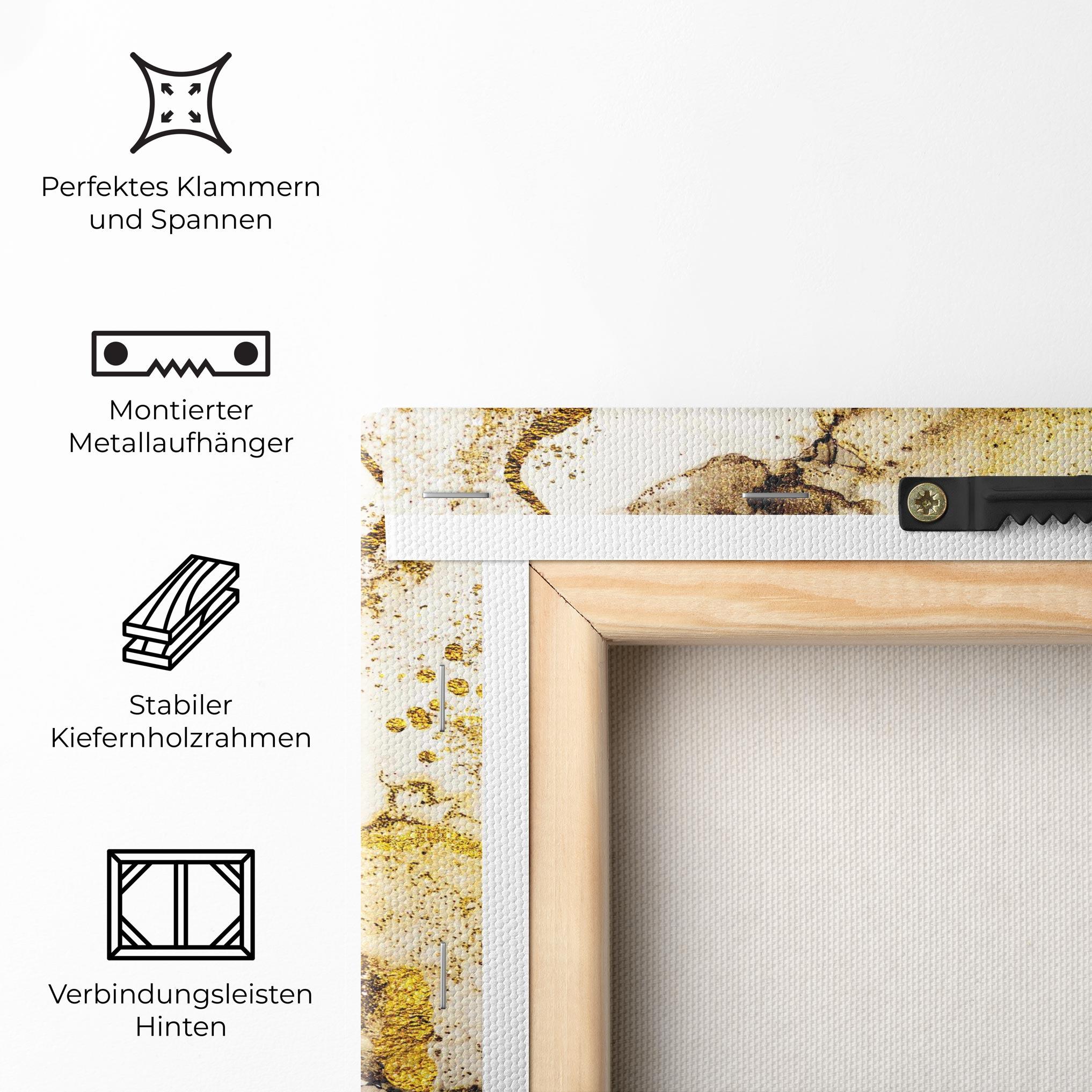 Leinwandbild Golden Sand mockup 5