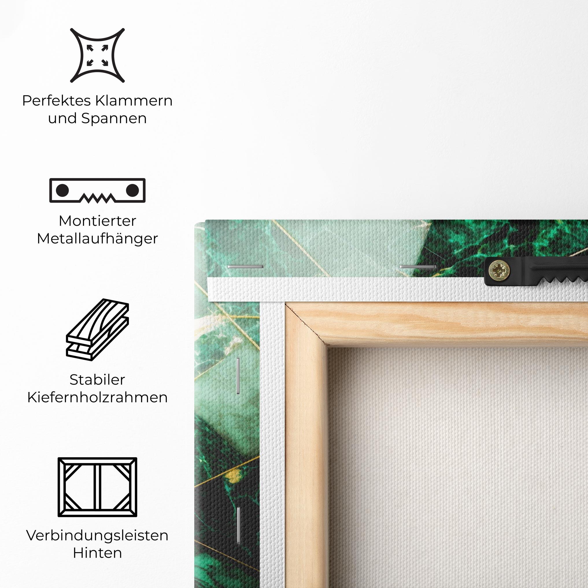 Leinwandbild Green Marble mockup 5