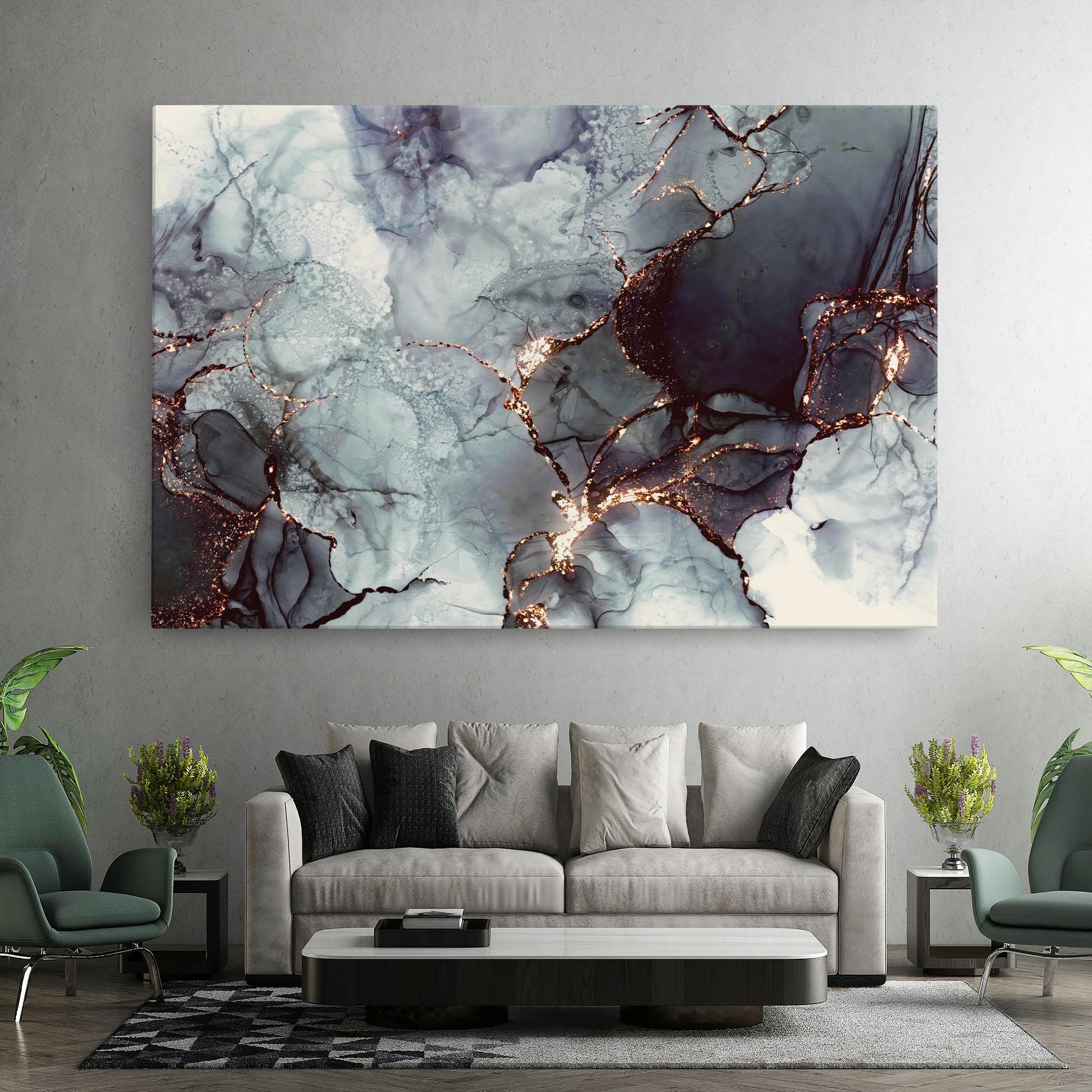 Leinwandbild Abstract Gold Path mockup 7