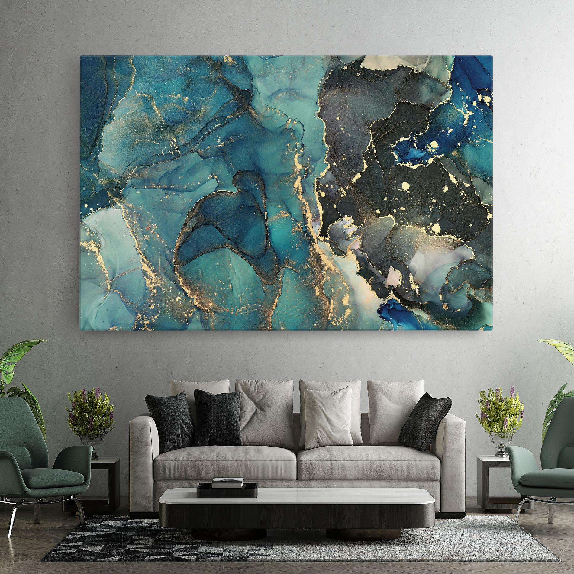 Leinwandbild Blue Marble mockup 7