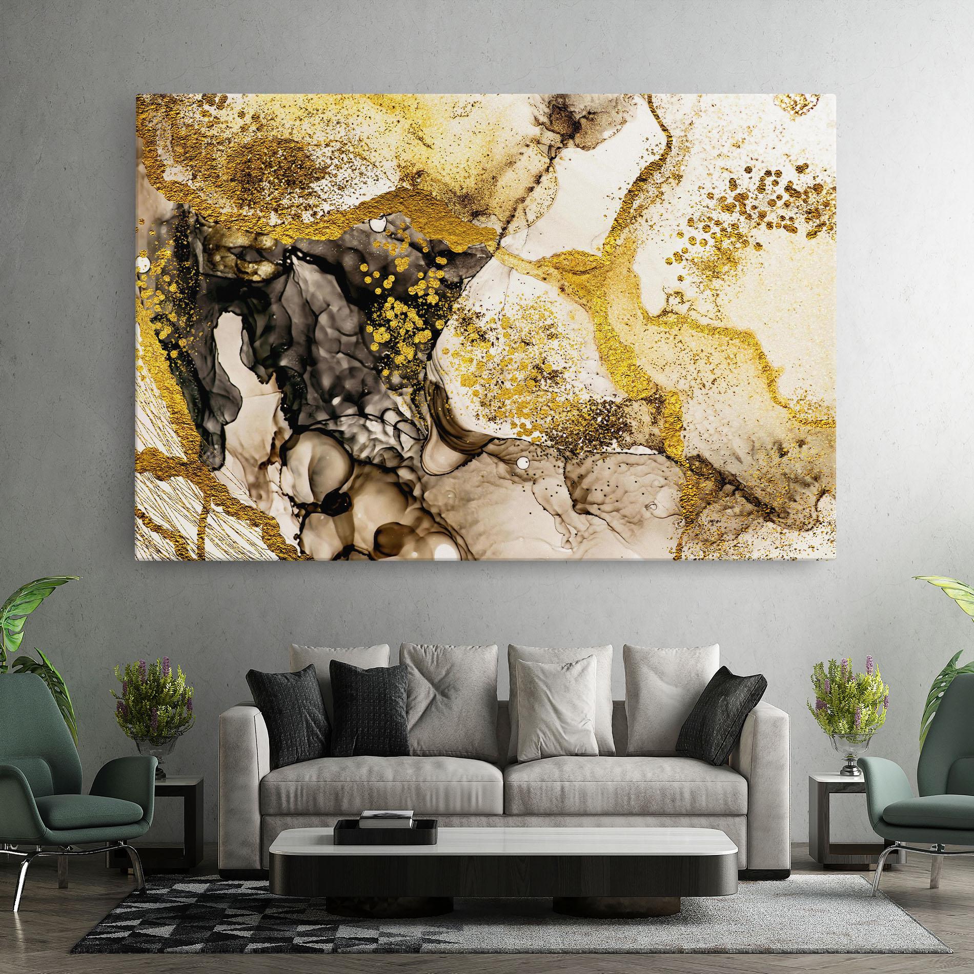 Leinwandbild Golden Sand mockup 7