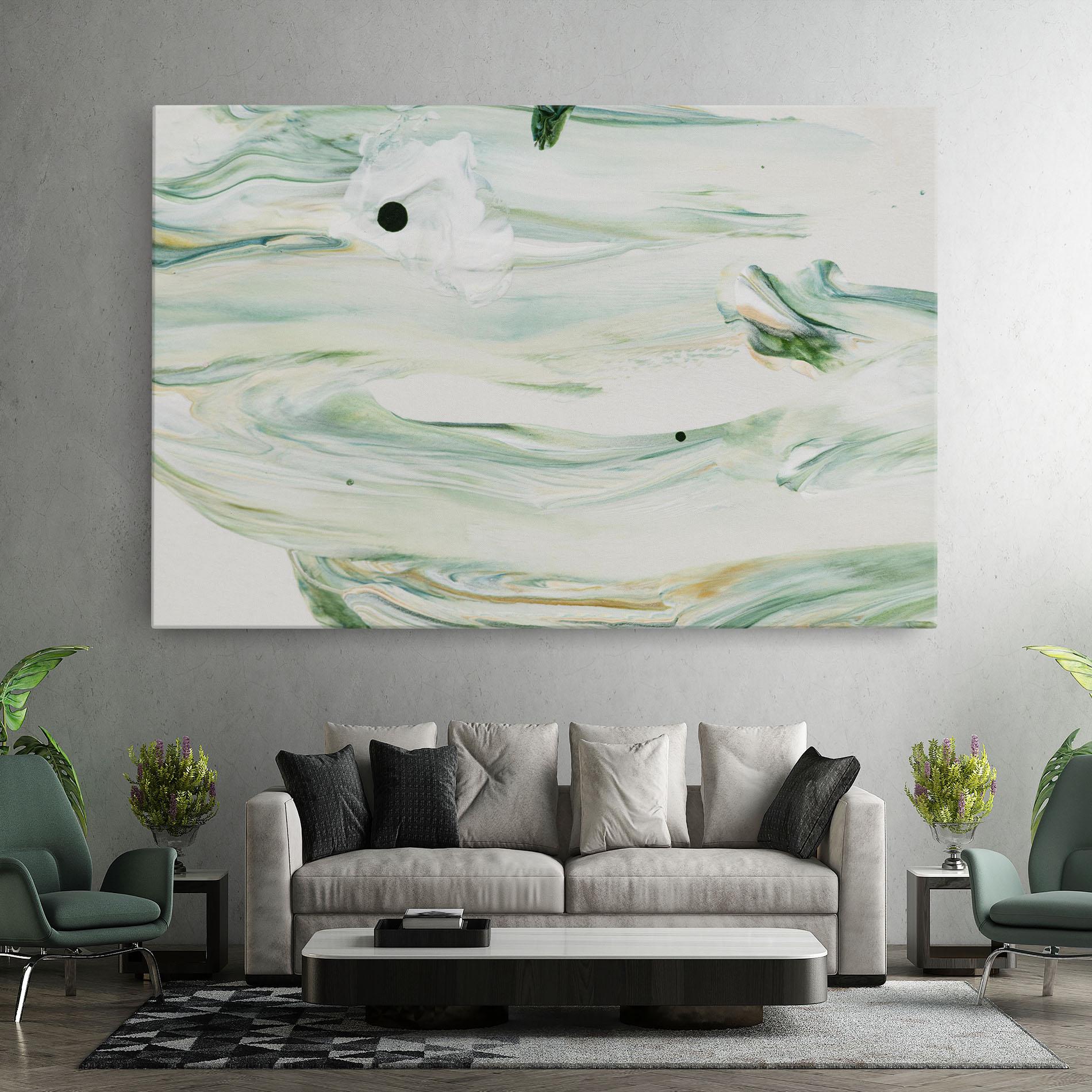 Leinwandbild Light Green Painting mockup 7
