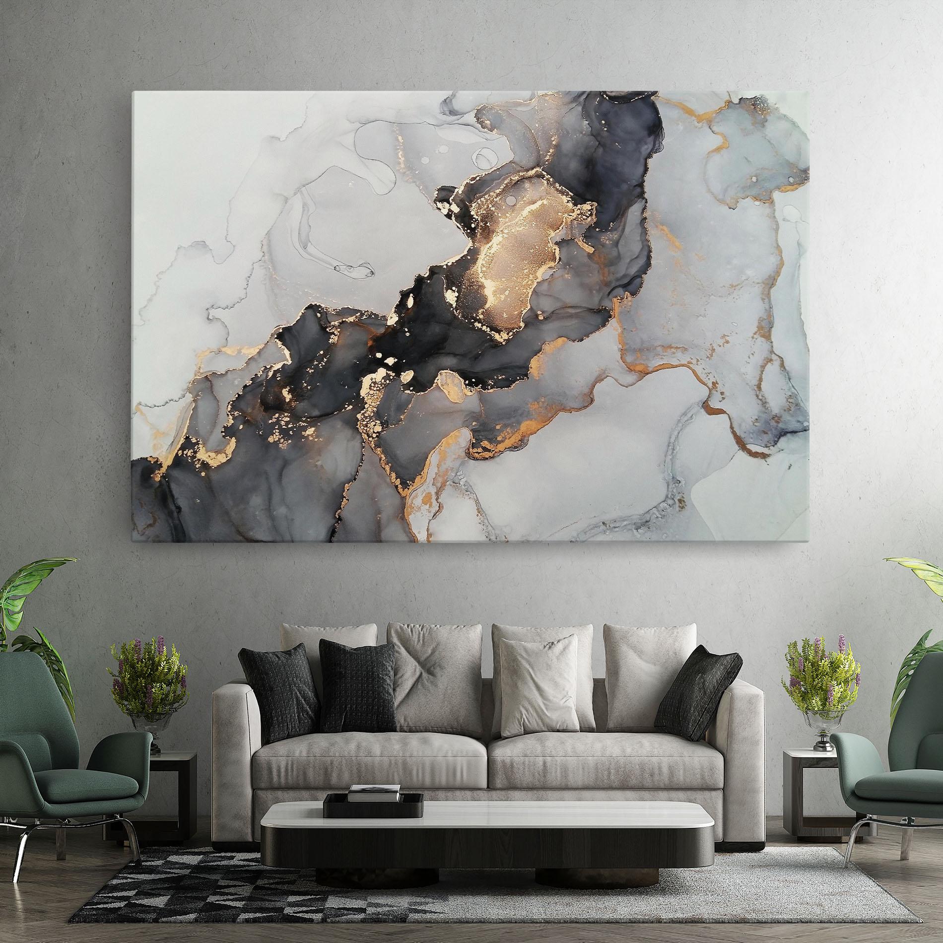 Leinwandbild Marble Shades mockup 7