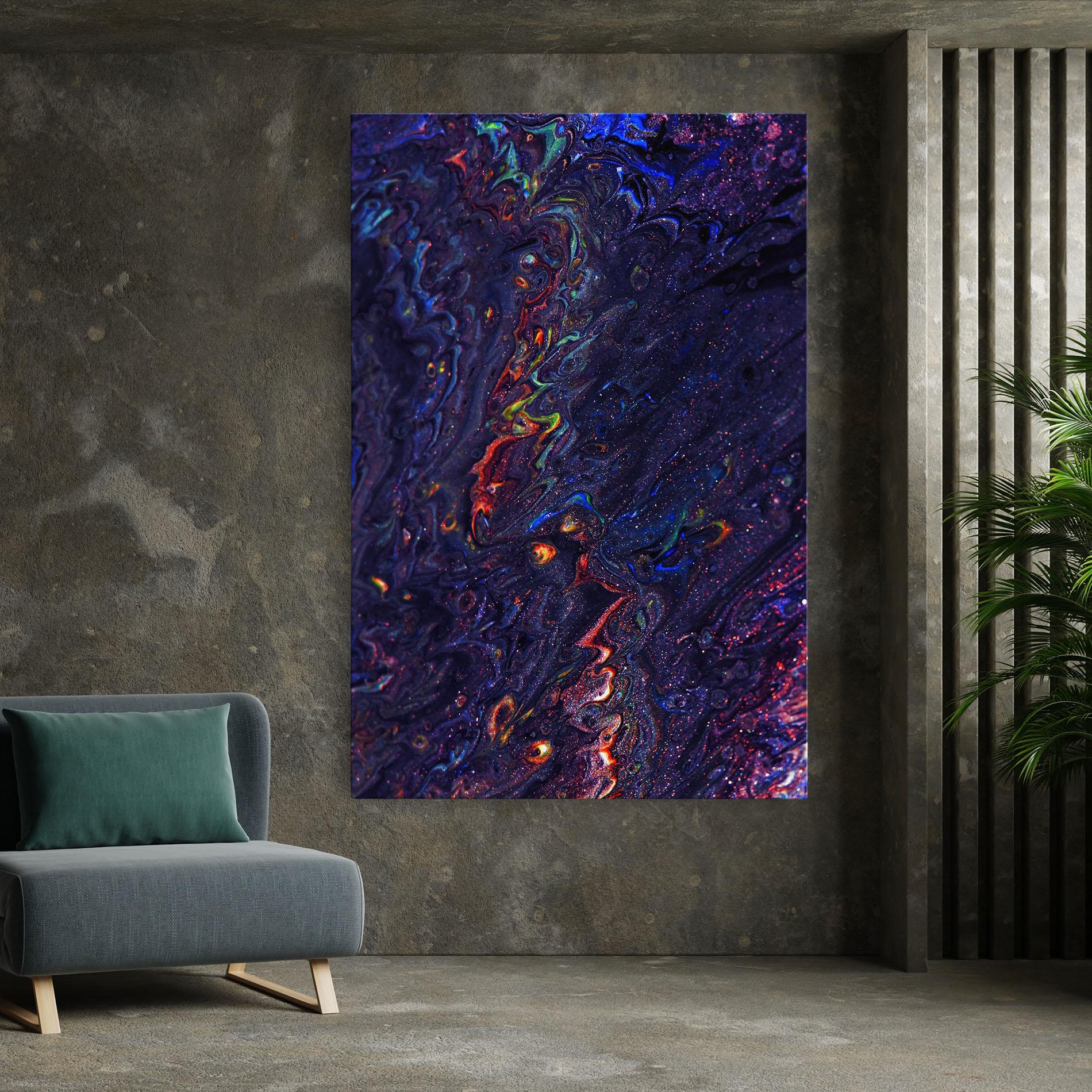 Leinwandbild Dark Purple Texture mockup 7