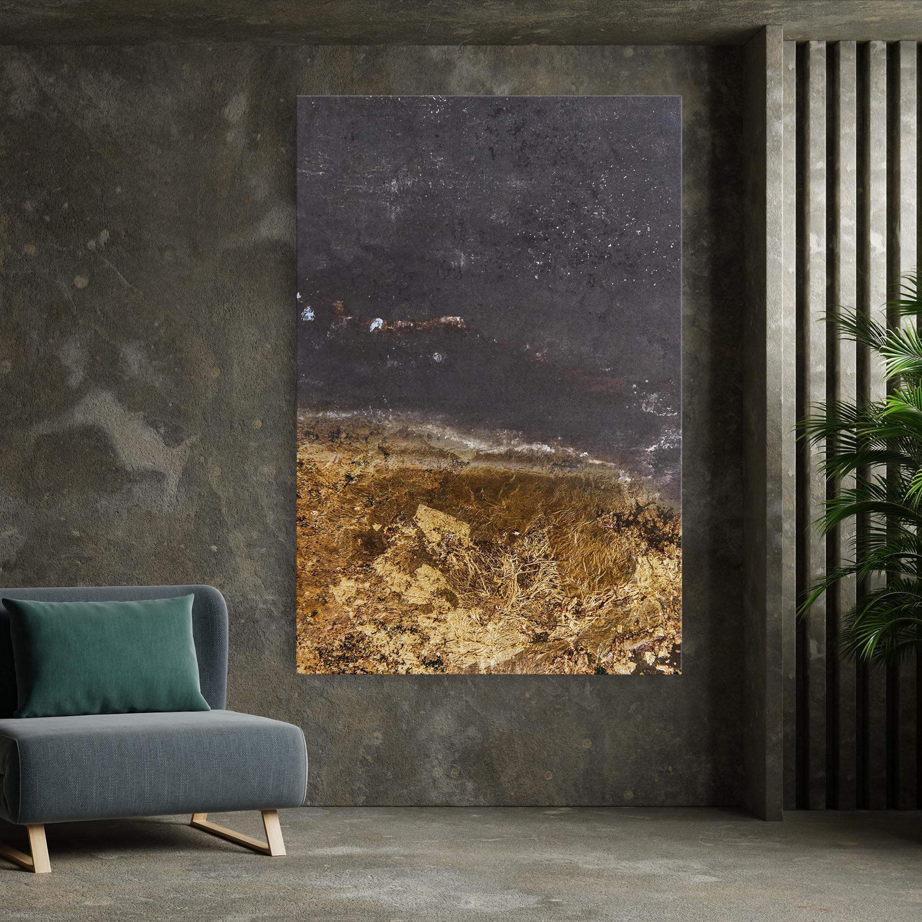 Leinwandbild Gold Dark Grey mockup 7