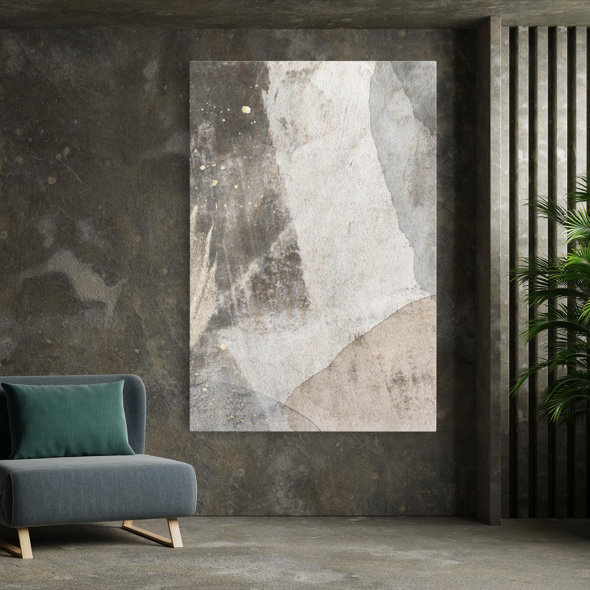 Leinwandbild Light Cream Marble mockup 7