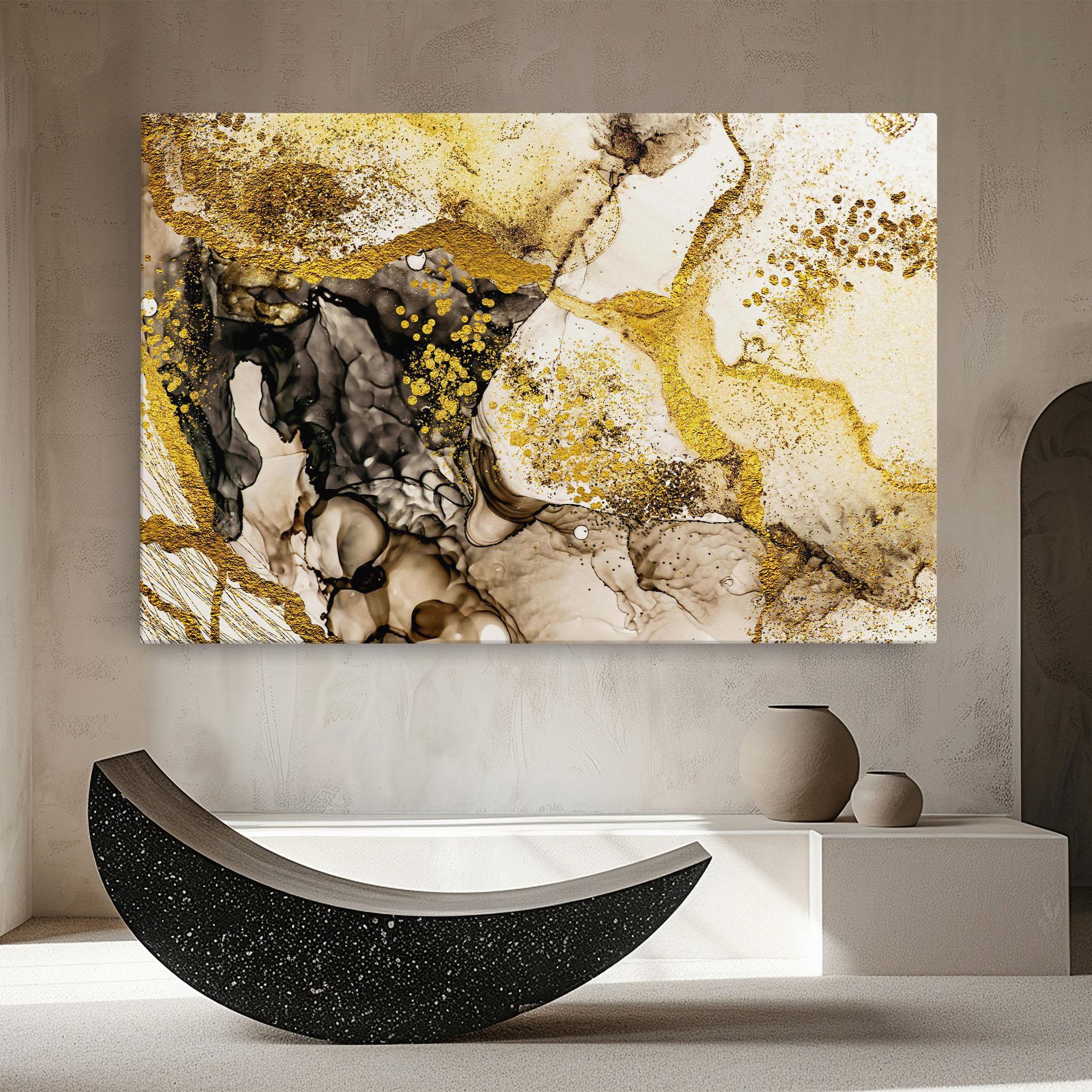 Leinwandbild Golden Sand mockup 8