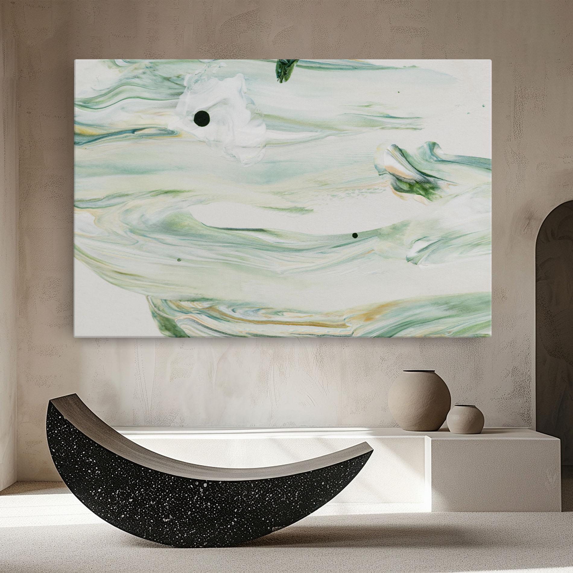 Leinwandbild Light Green Painting mockup 8