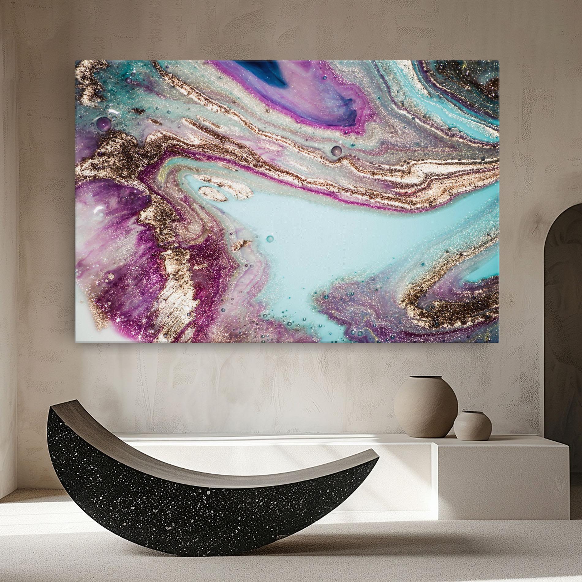 Leinwandbild Pink Marble Shades mockup 8