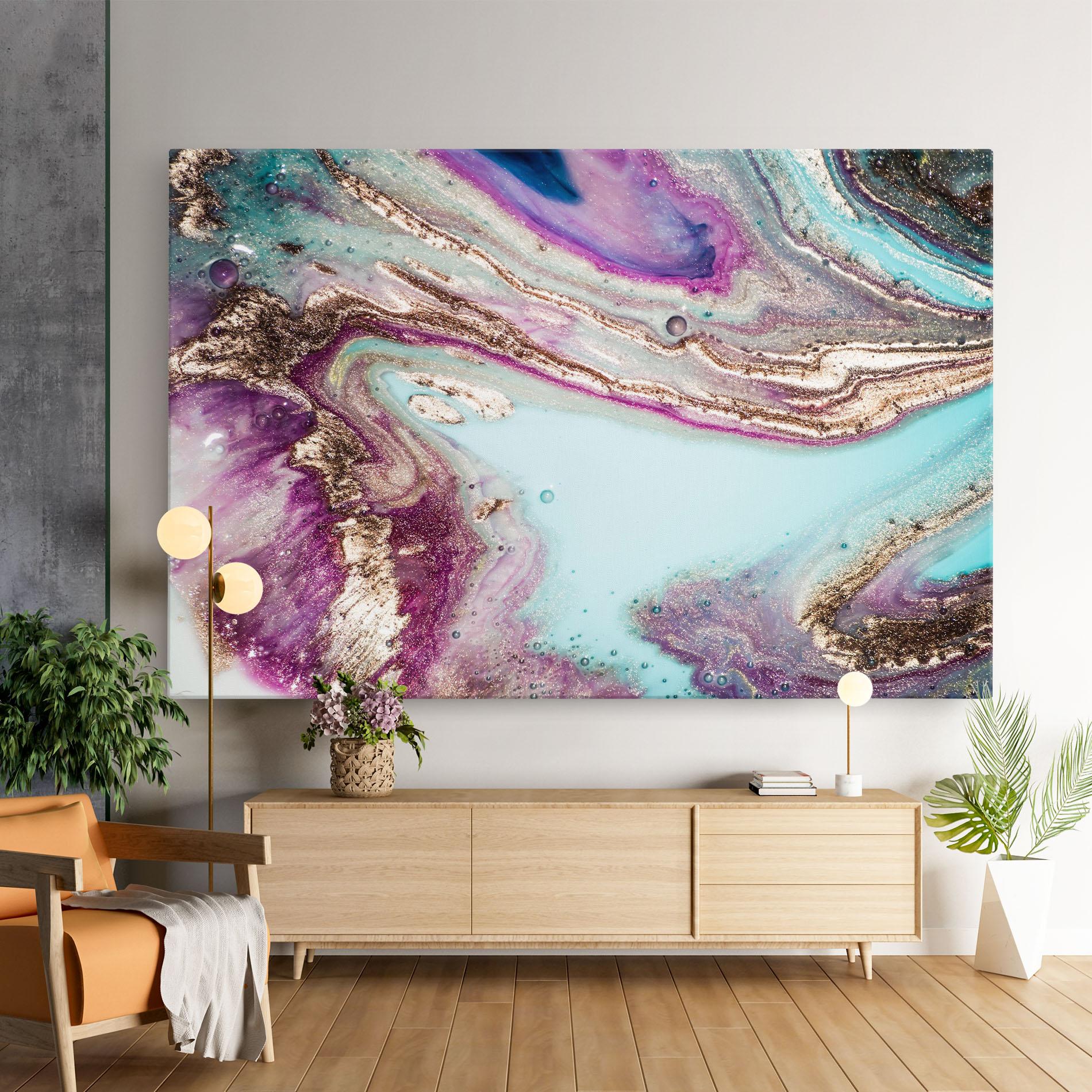 Leinwandbild Pink Marble Shades mockup 9