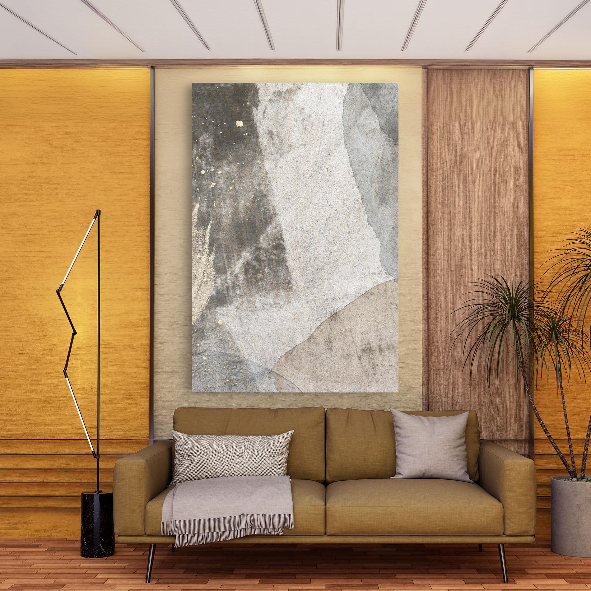 Leinwandbild Light Cream Marble mockup 9