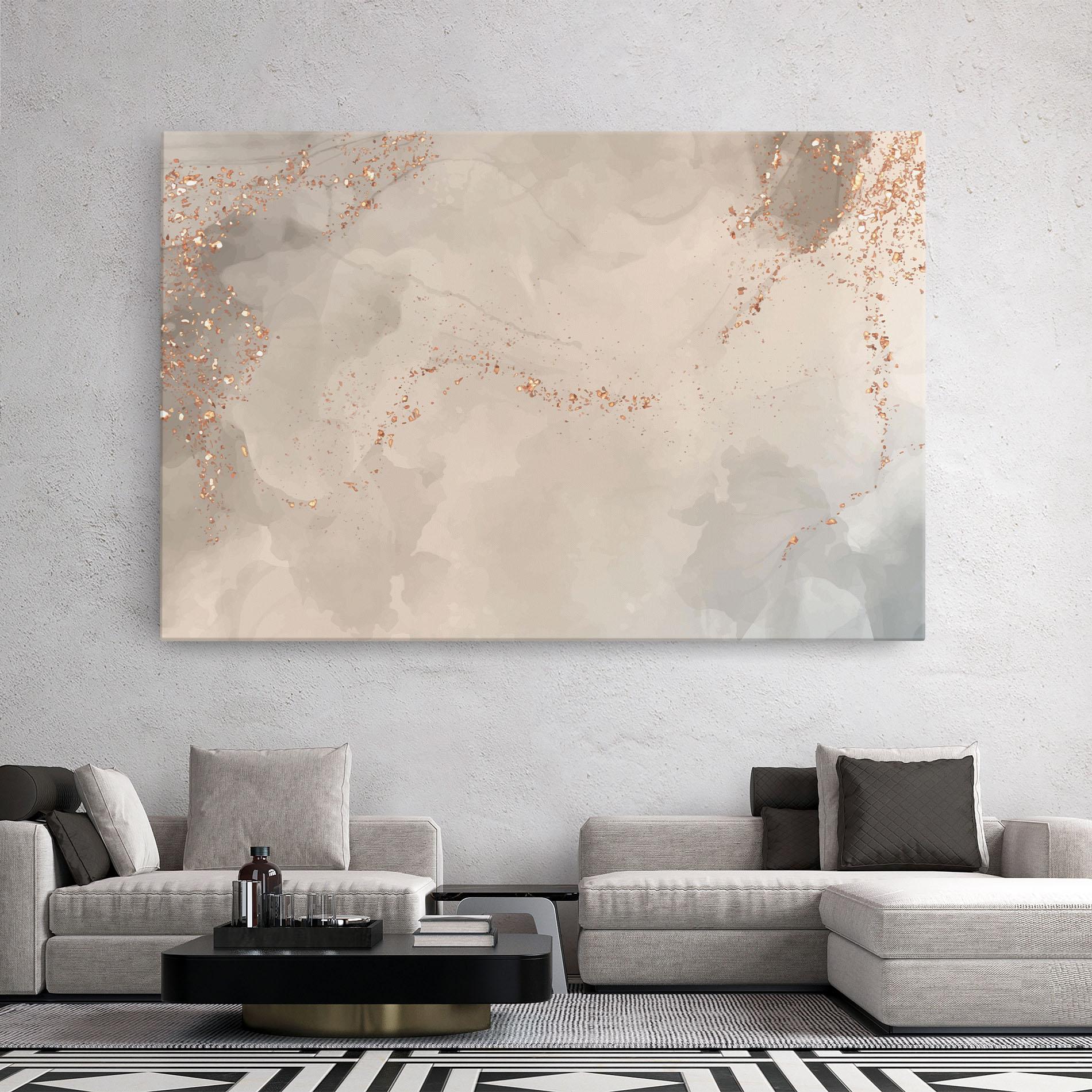 Leinwandbild Pink Grey Marble 01 mockup 2