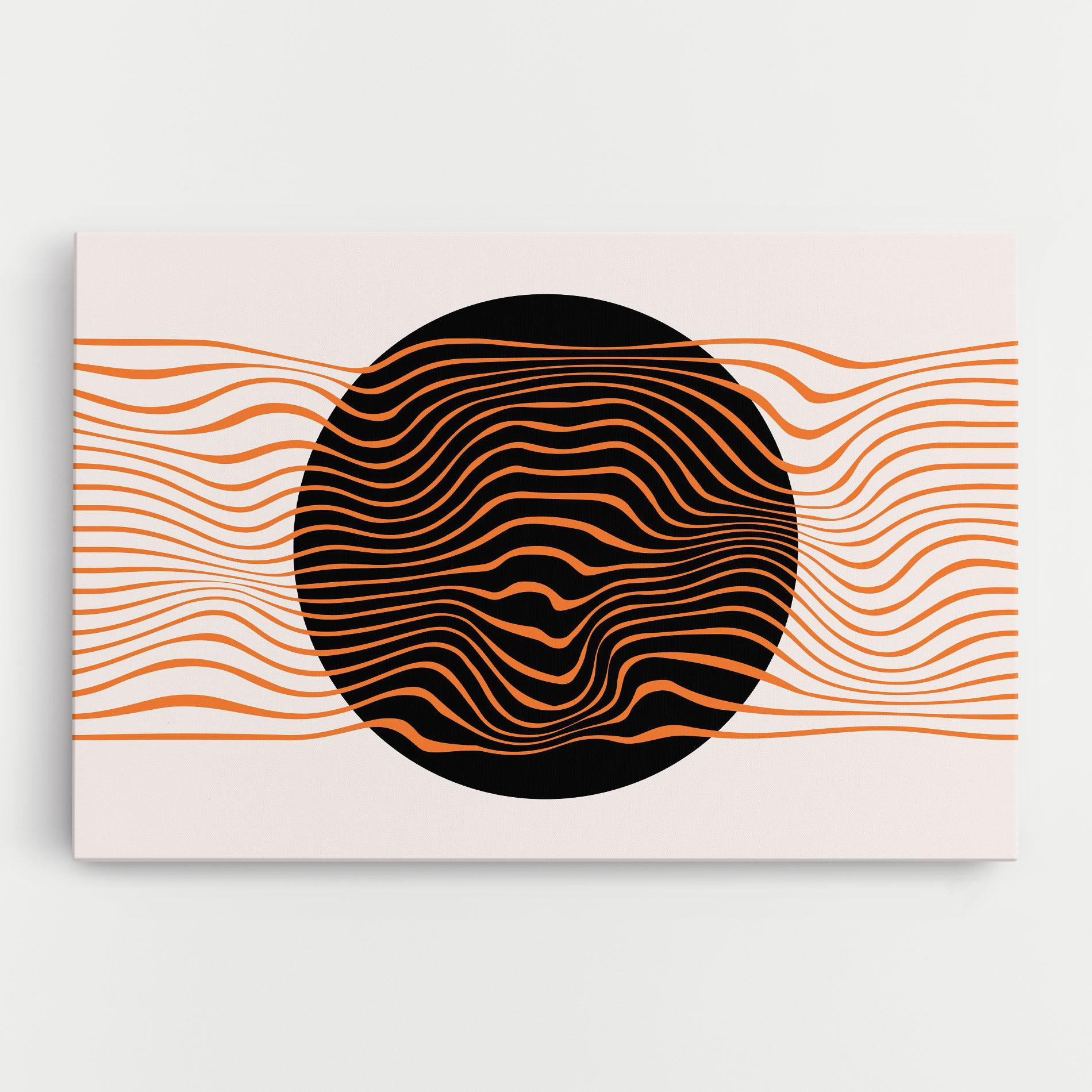 Leinwandbild Black Circle mockup 0