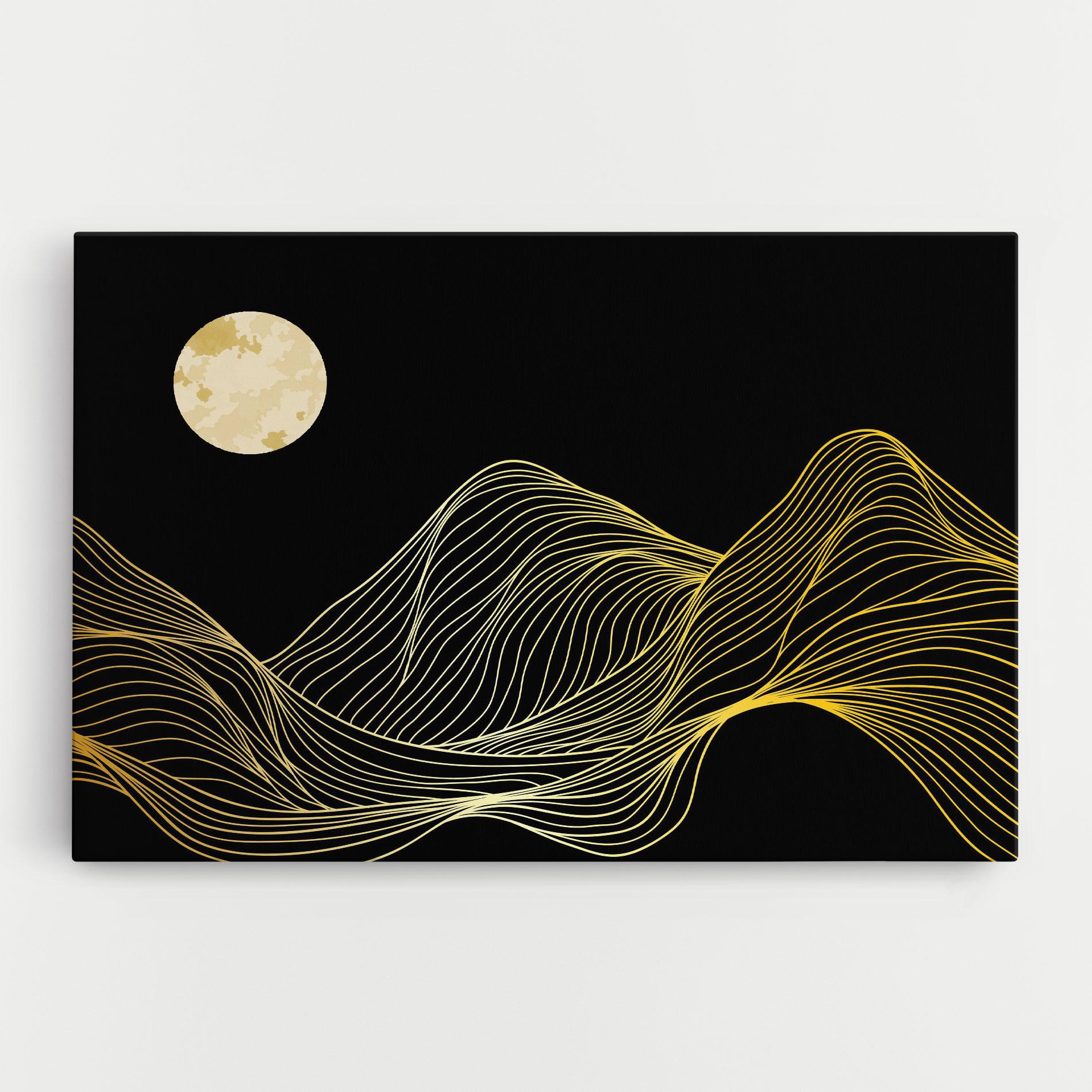 Leinwandbild Gold Moon mockup 0