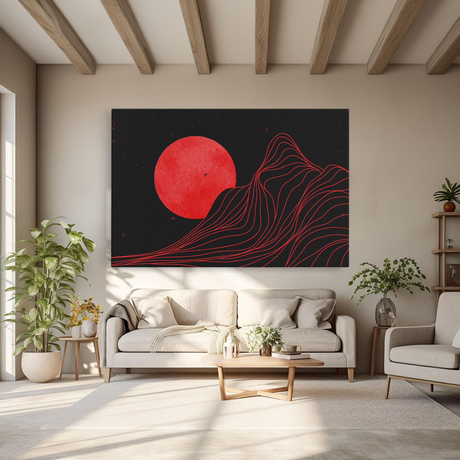 Leinwandbild Bloody Moon mockup 6