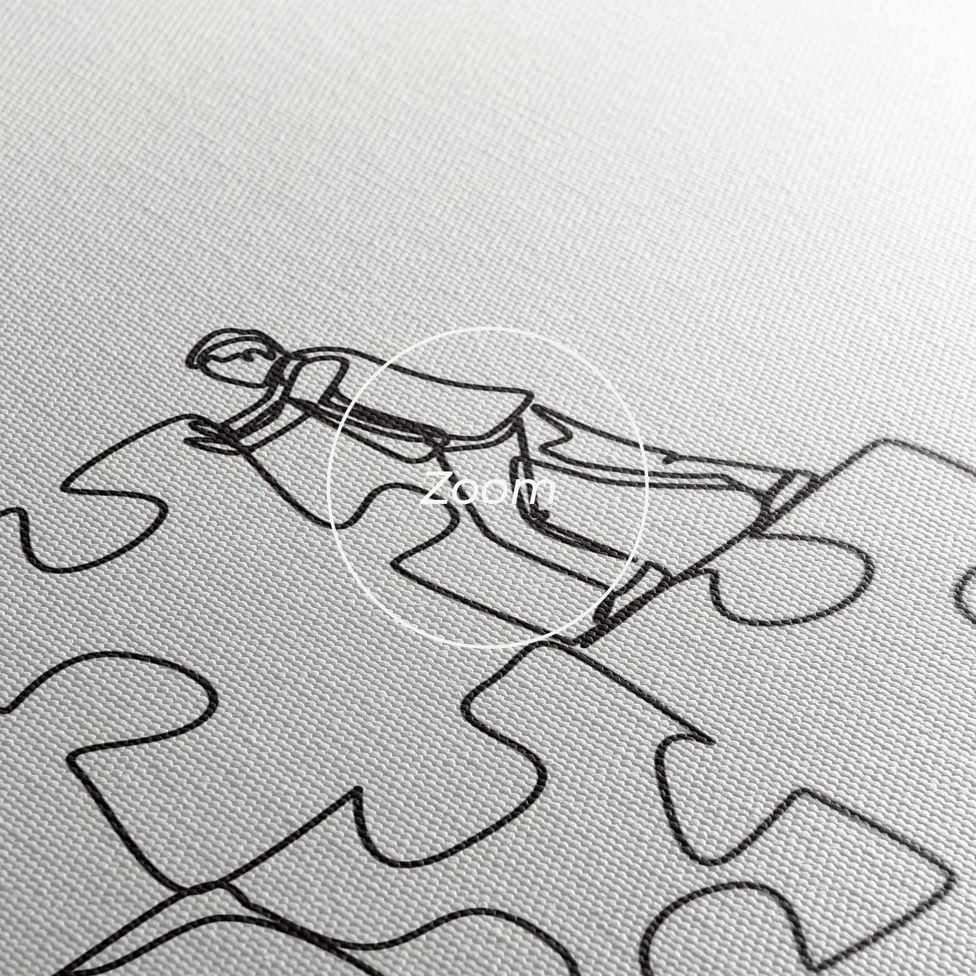 Leinwandbild Businessman Up mockup 3