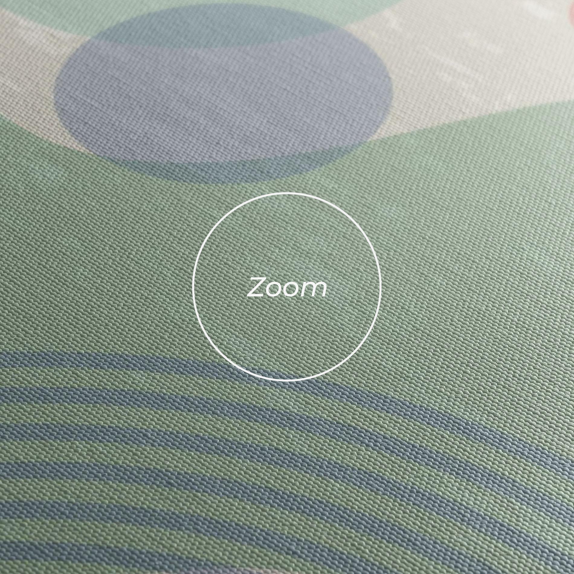 Leinwandbild Green Pink Shapes mockup 3