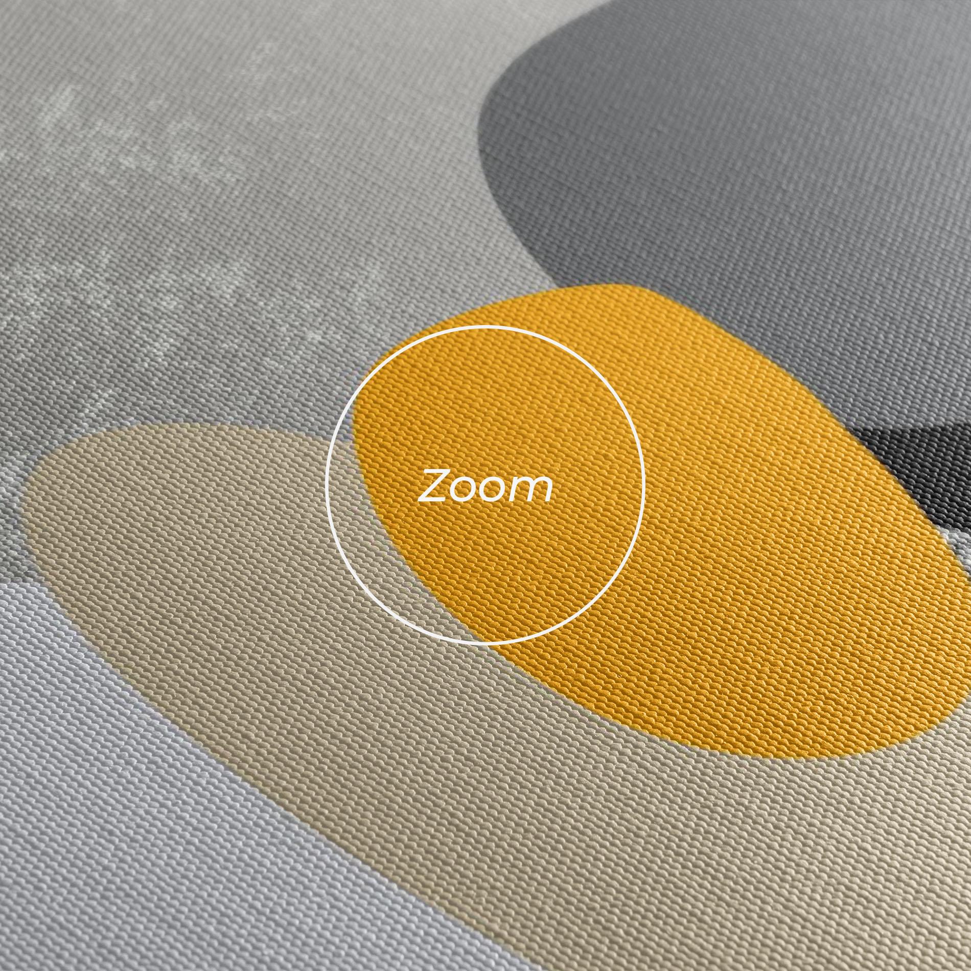 Leinwandbild Grey Orange Shape mockup 3