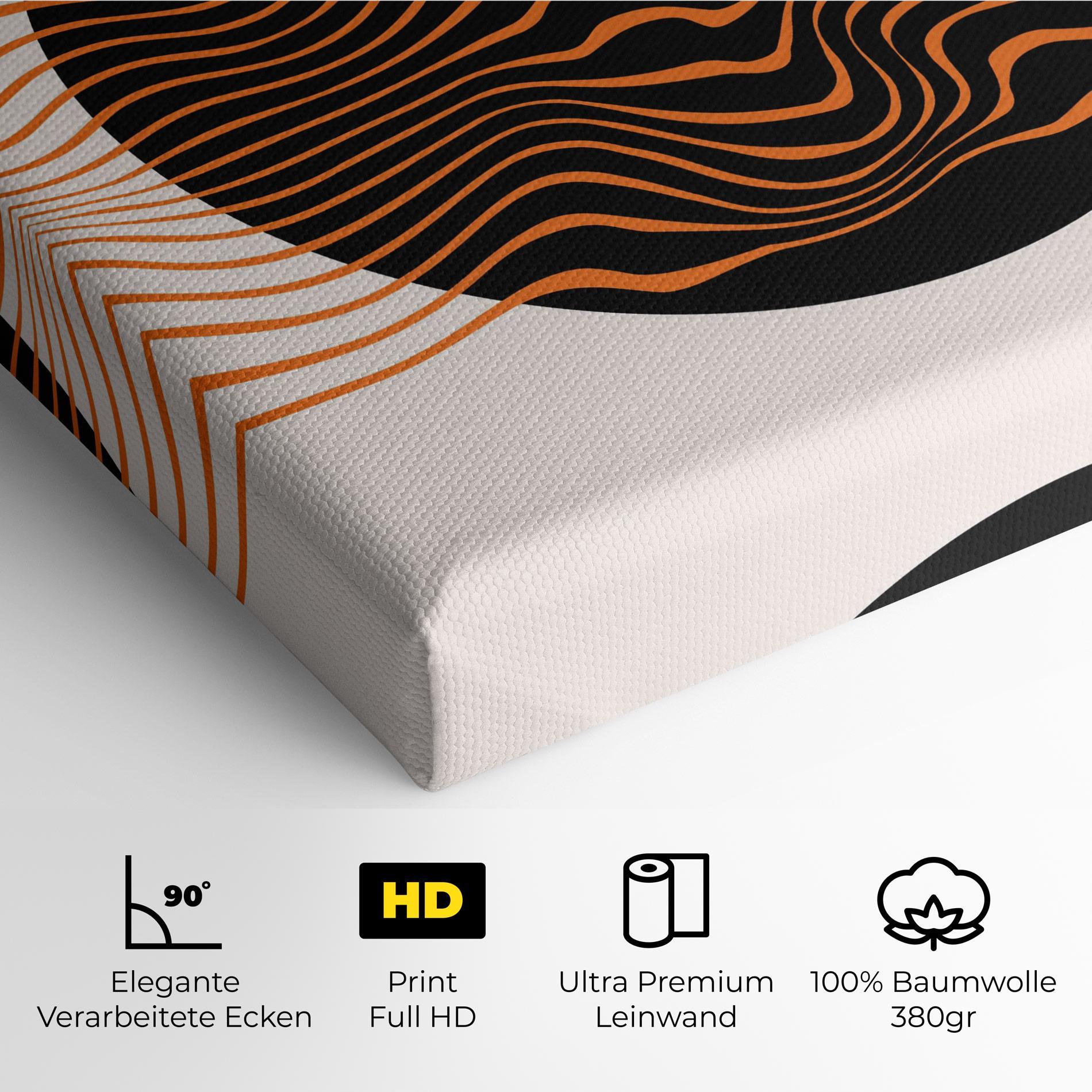 Leinwandbild Black Circle mockup 4