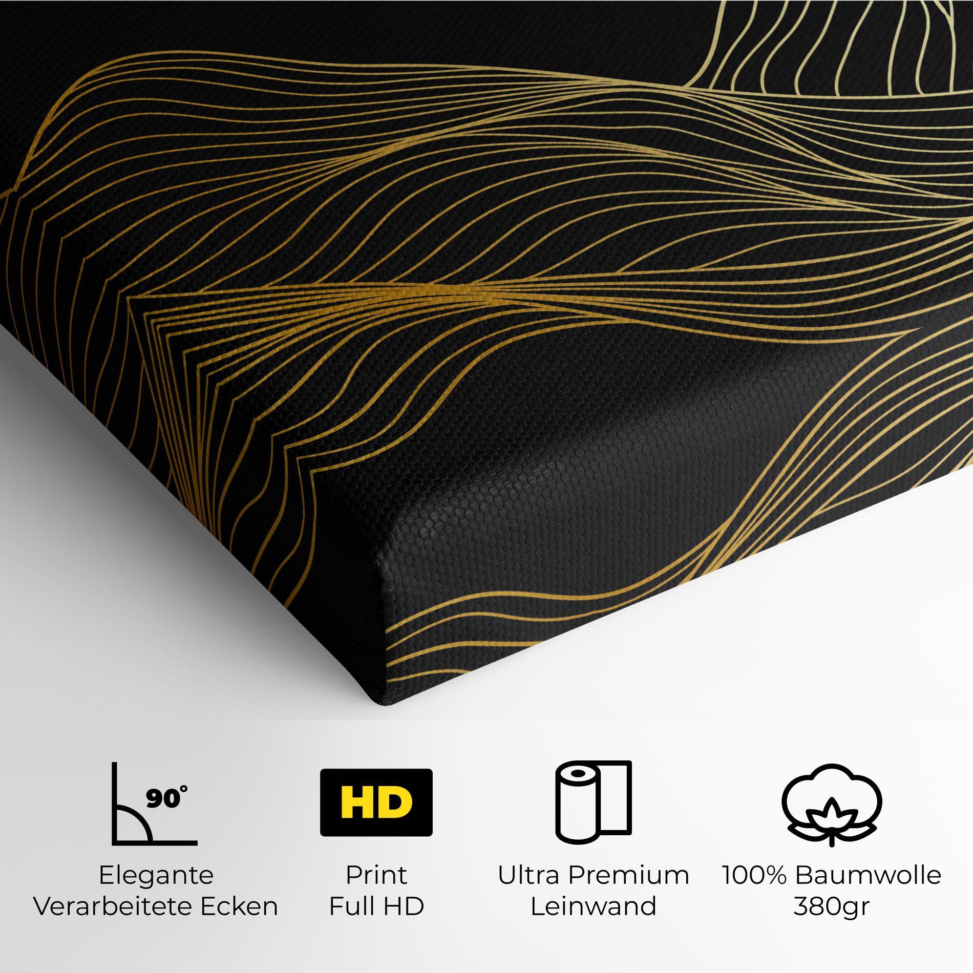 Leinwandbild Golden Moon mockup 4