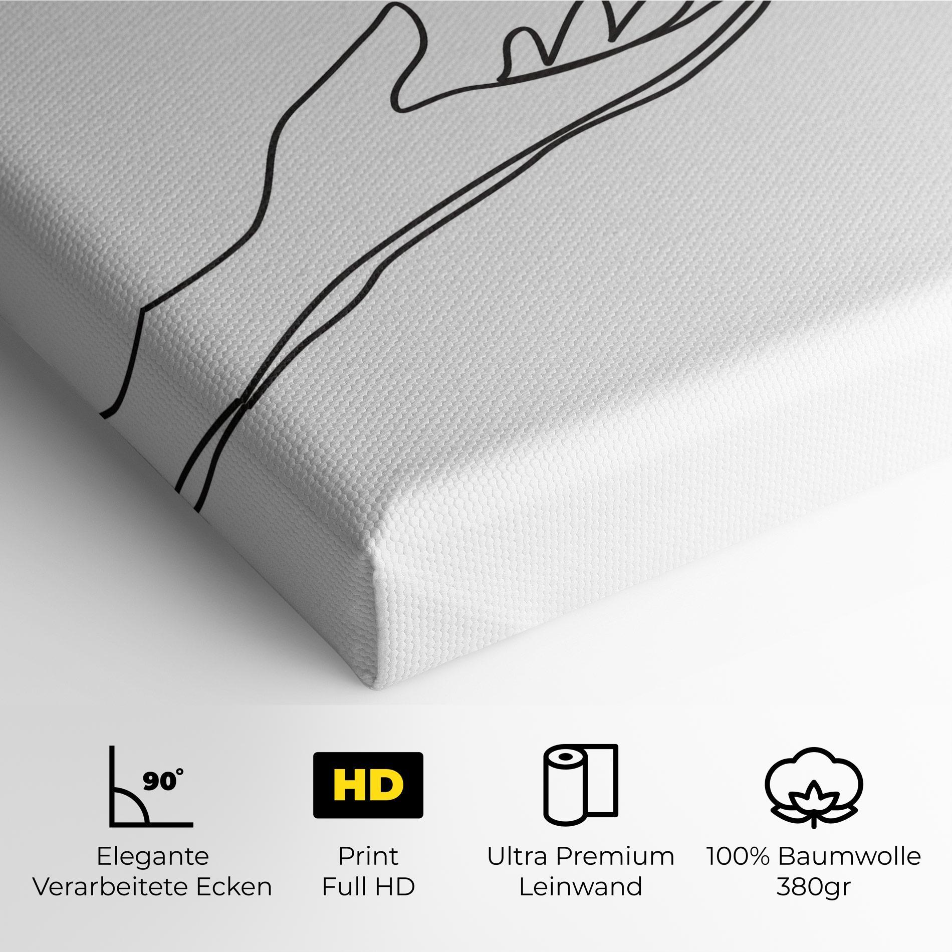 Leinwandbild Hands Reaching mockup 4